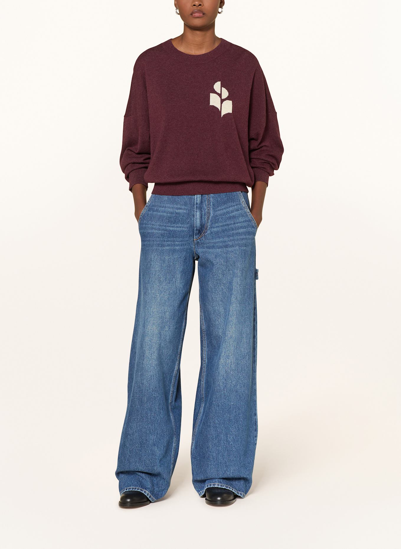 MARANT ÉTOILE Pullover MARISANS: DUNKELROT