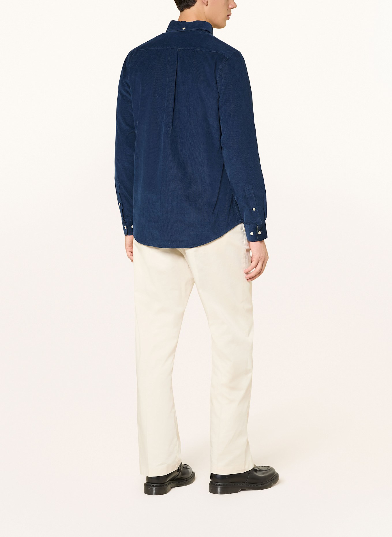 Barbour Cordhemd RAMSEY Tailored Fit: BLAU