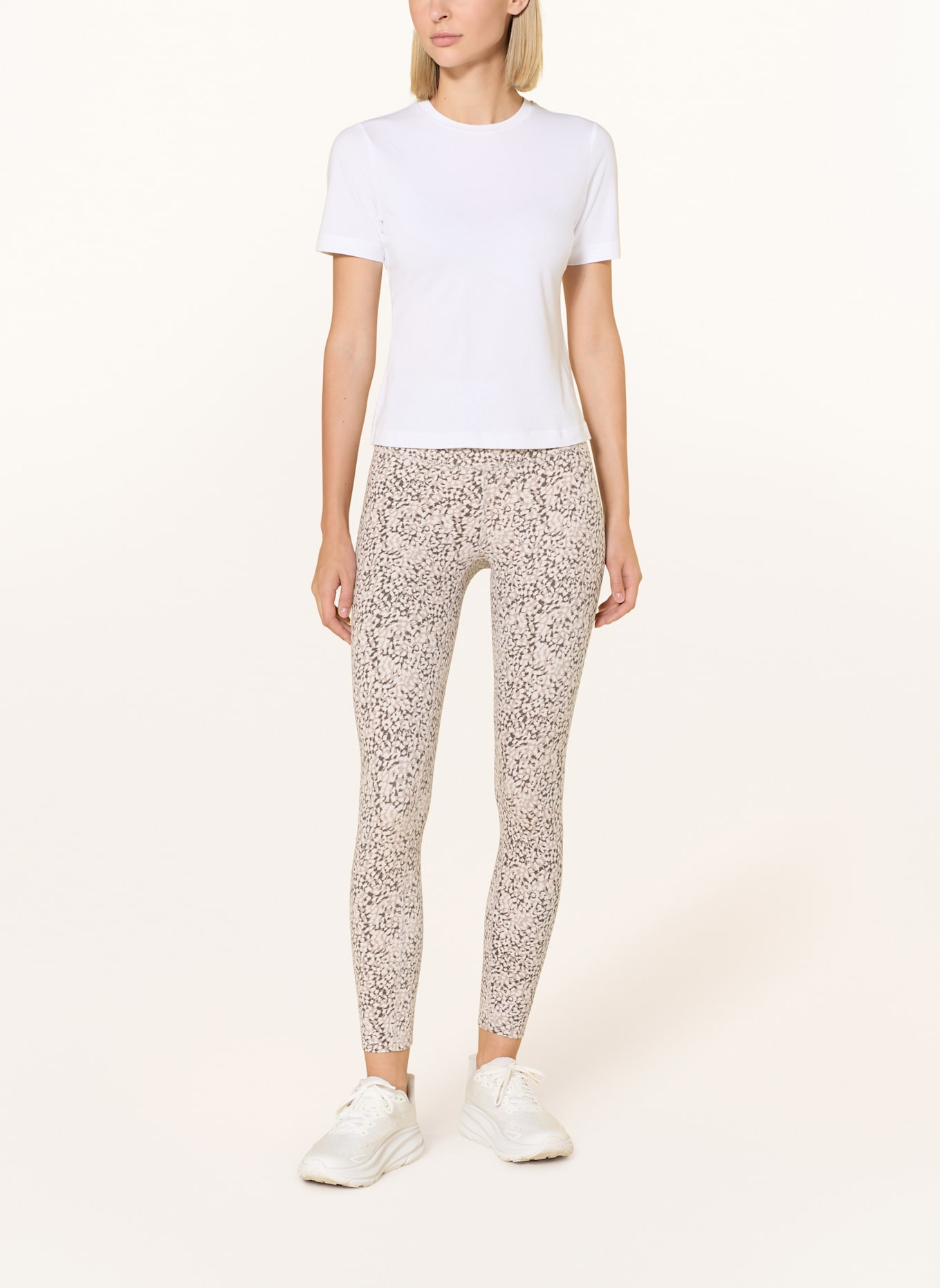 VARLEY Tights MOVE SUPER HIGH: ECRU / BEIGE / DUNKELGRAU