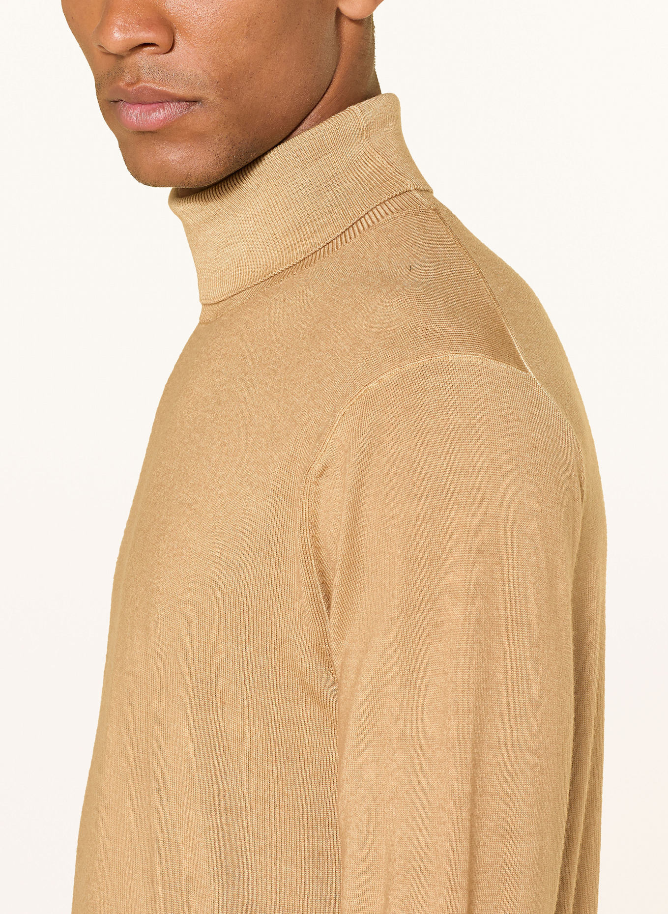 pierre cardin Rollkragenpullover: HELLBRAUN