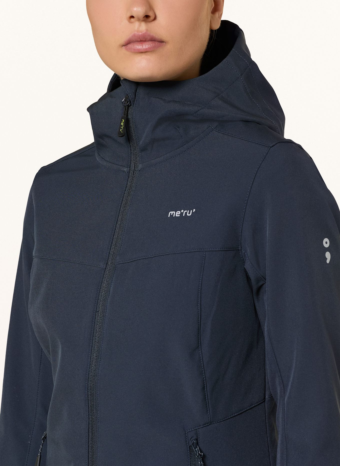 me°ru' Softshell-Jacke TOULOUSE: DUNKELBLAU