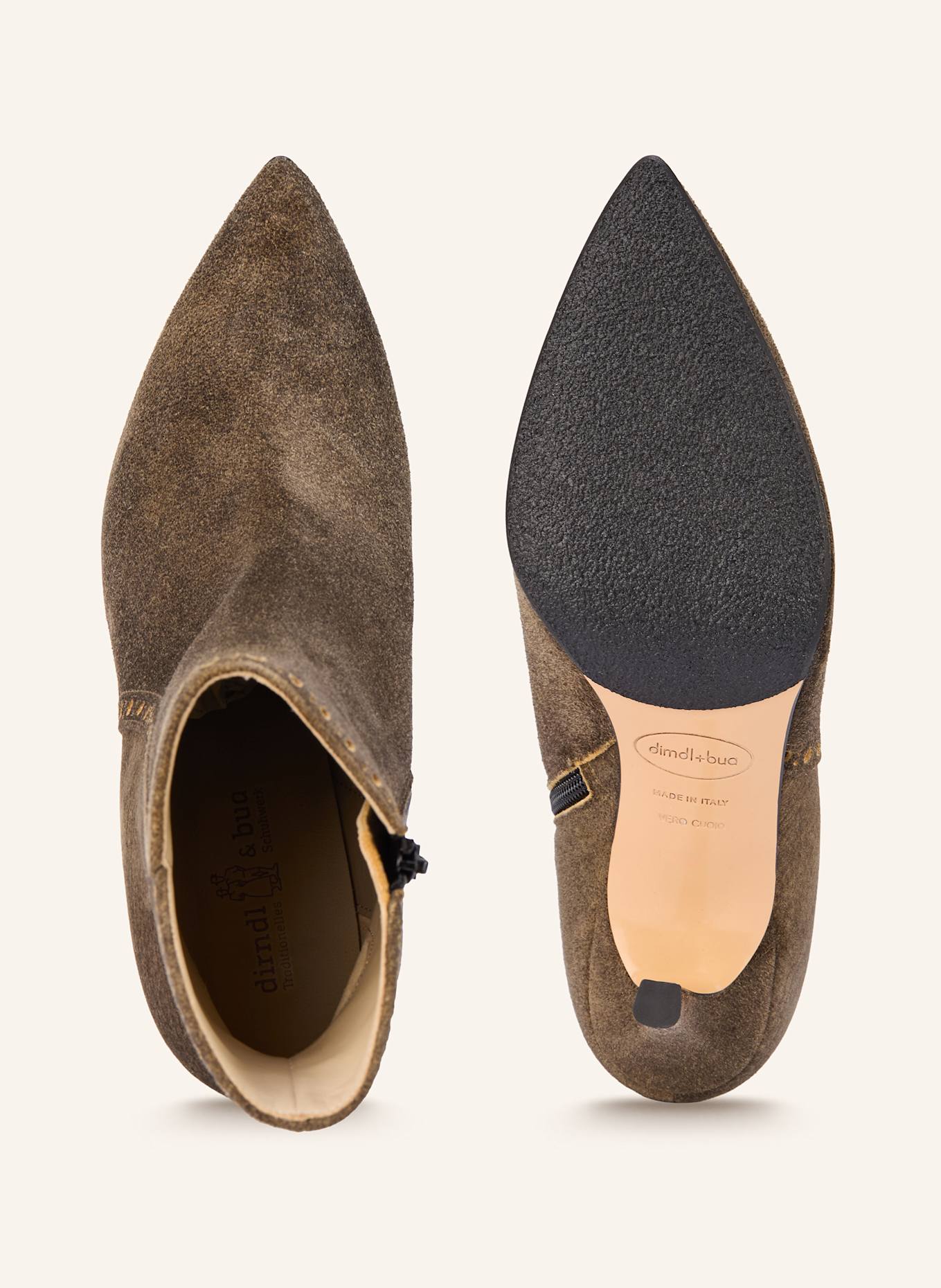 Dirndl & Bua Stiefeletten ANTIBOCK: DUNKELBRAUN