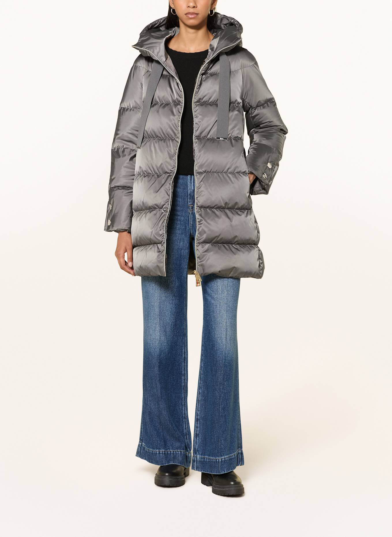 HERNO Daunenmantel: GRAU