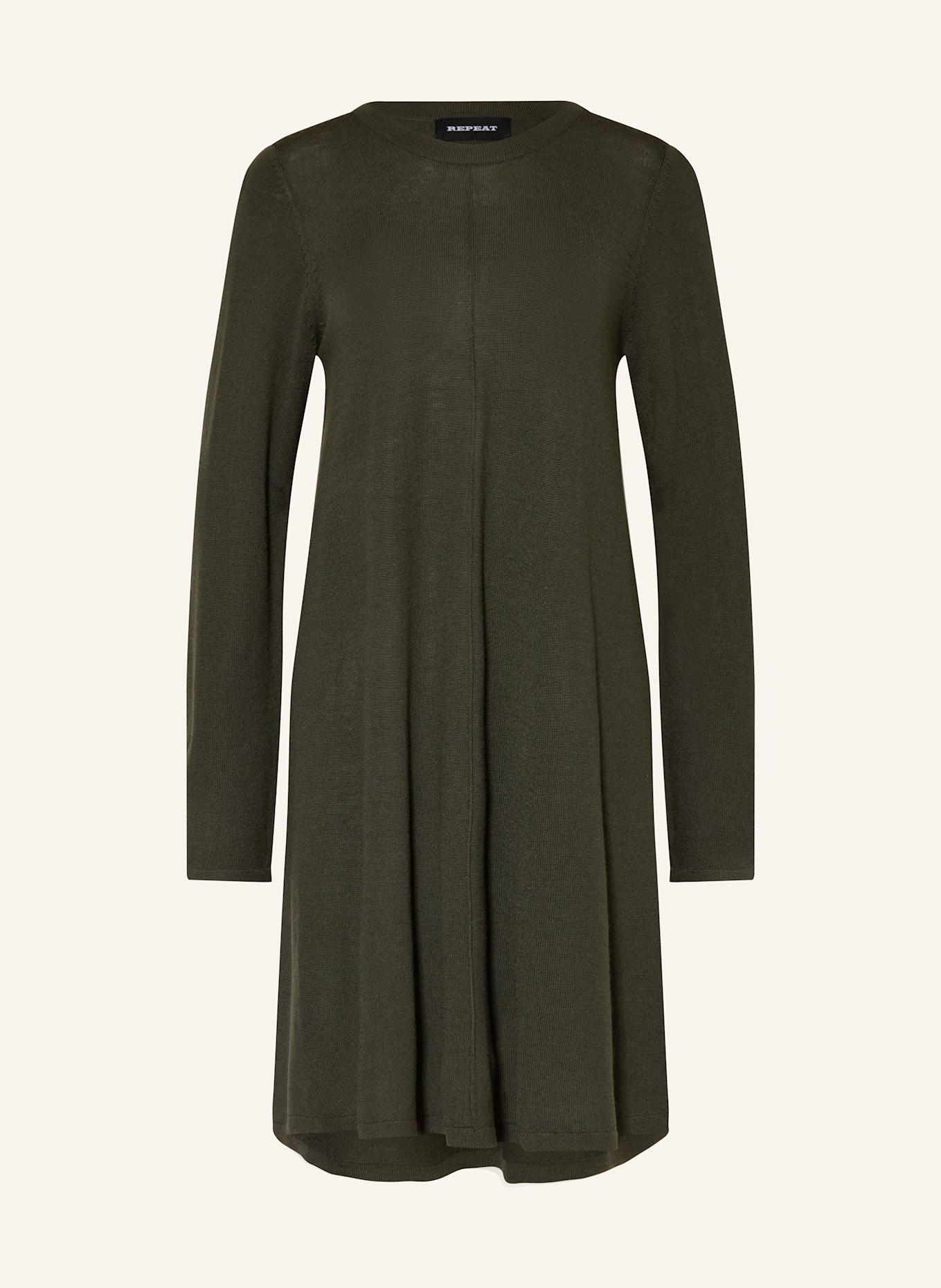 REPEAT Strickkleid: KHAKI