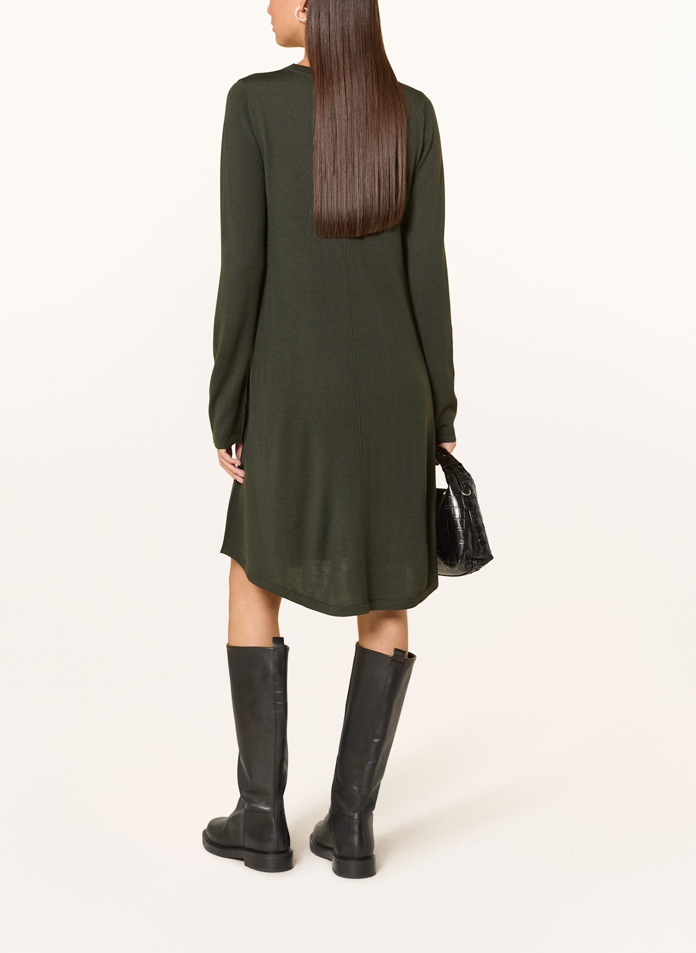 REPEAT Strickkleid: KHAKI