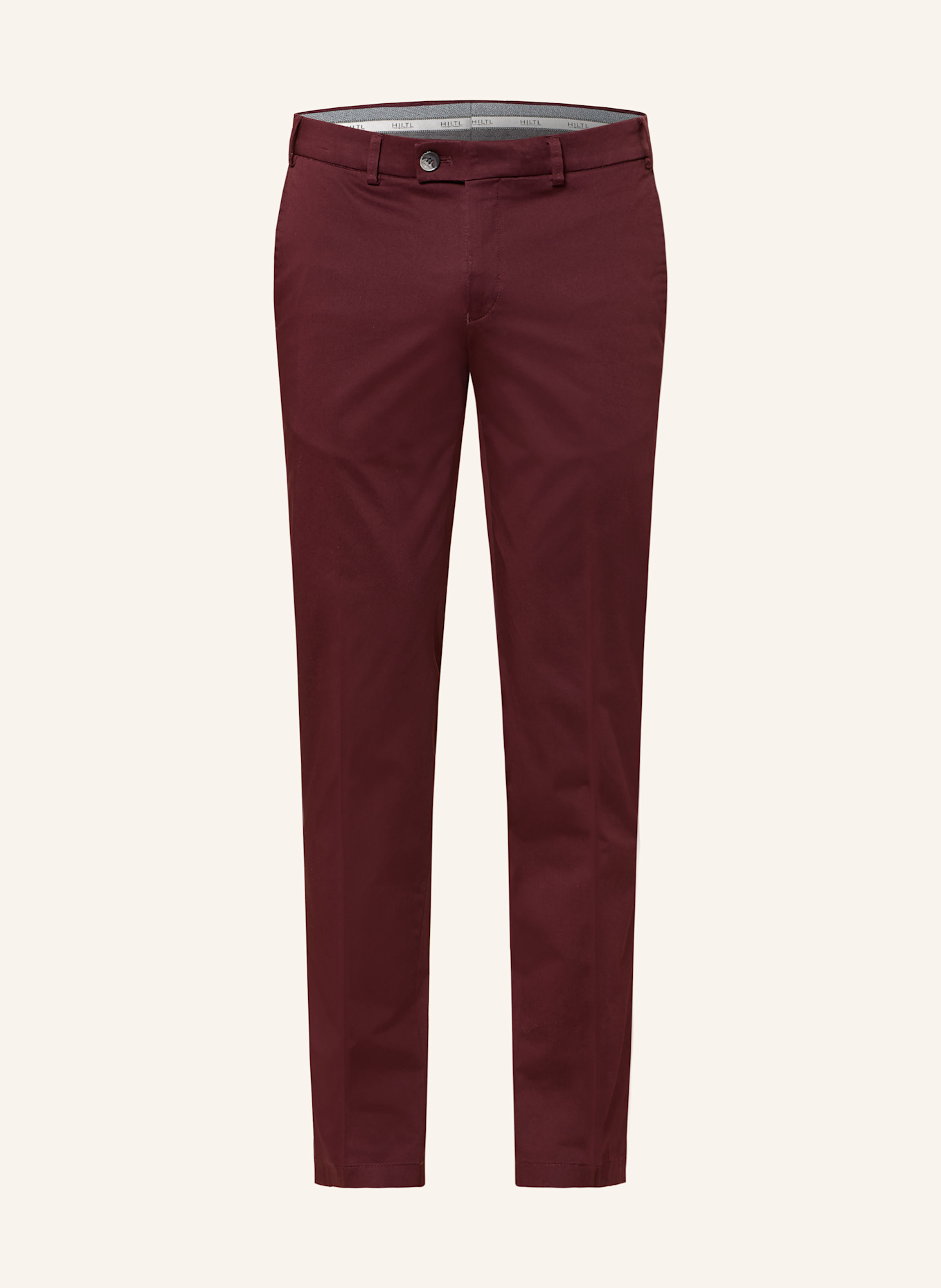 HILTL Chino Slim Fit: DUNKELROT