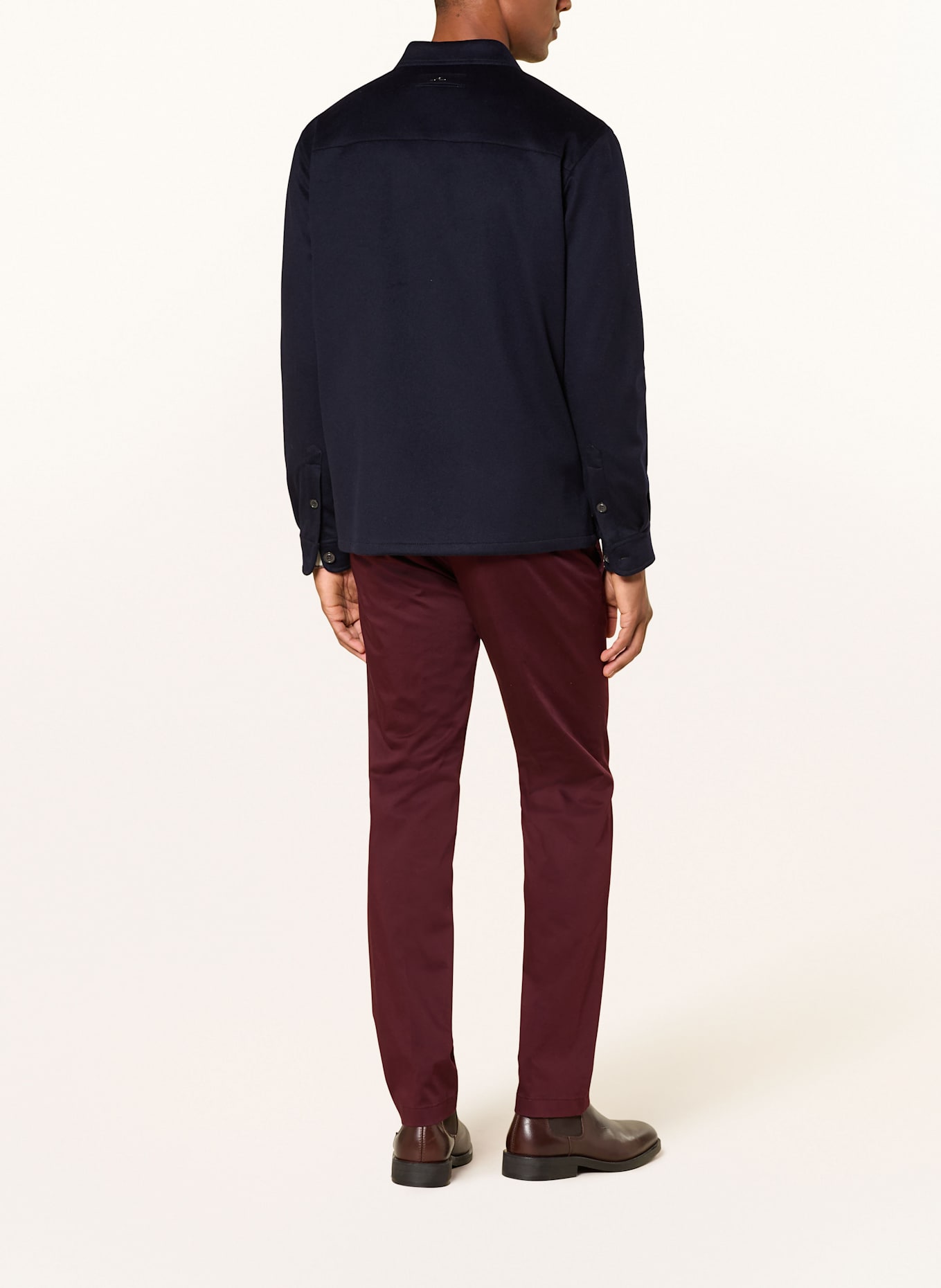 HILTL Chino Slim Fit: DUNKELROT