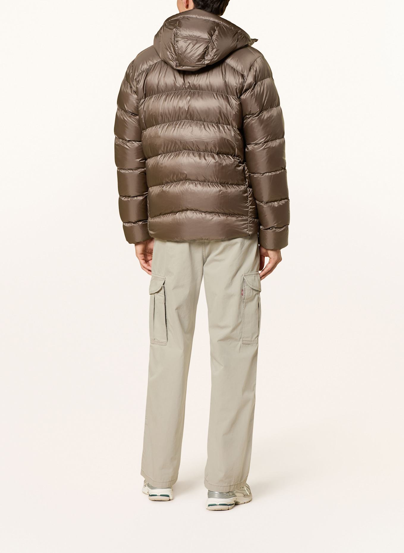 patagonia Kurtka puchowa FITZ ROY: BRĄZOWY