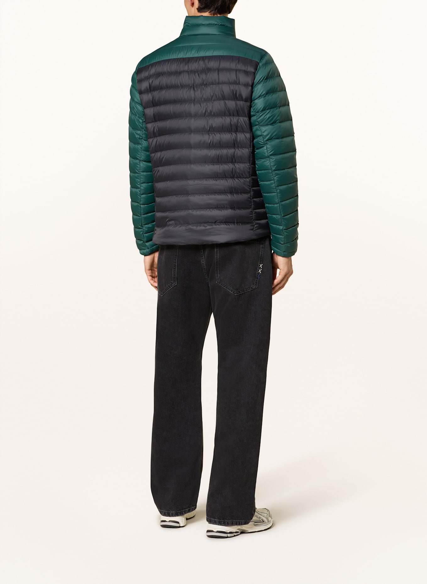 patagonia Lichtgewicht donsjack DOWN SWEATER: GROEN / ZWART