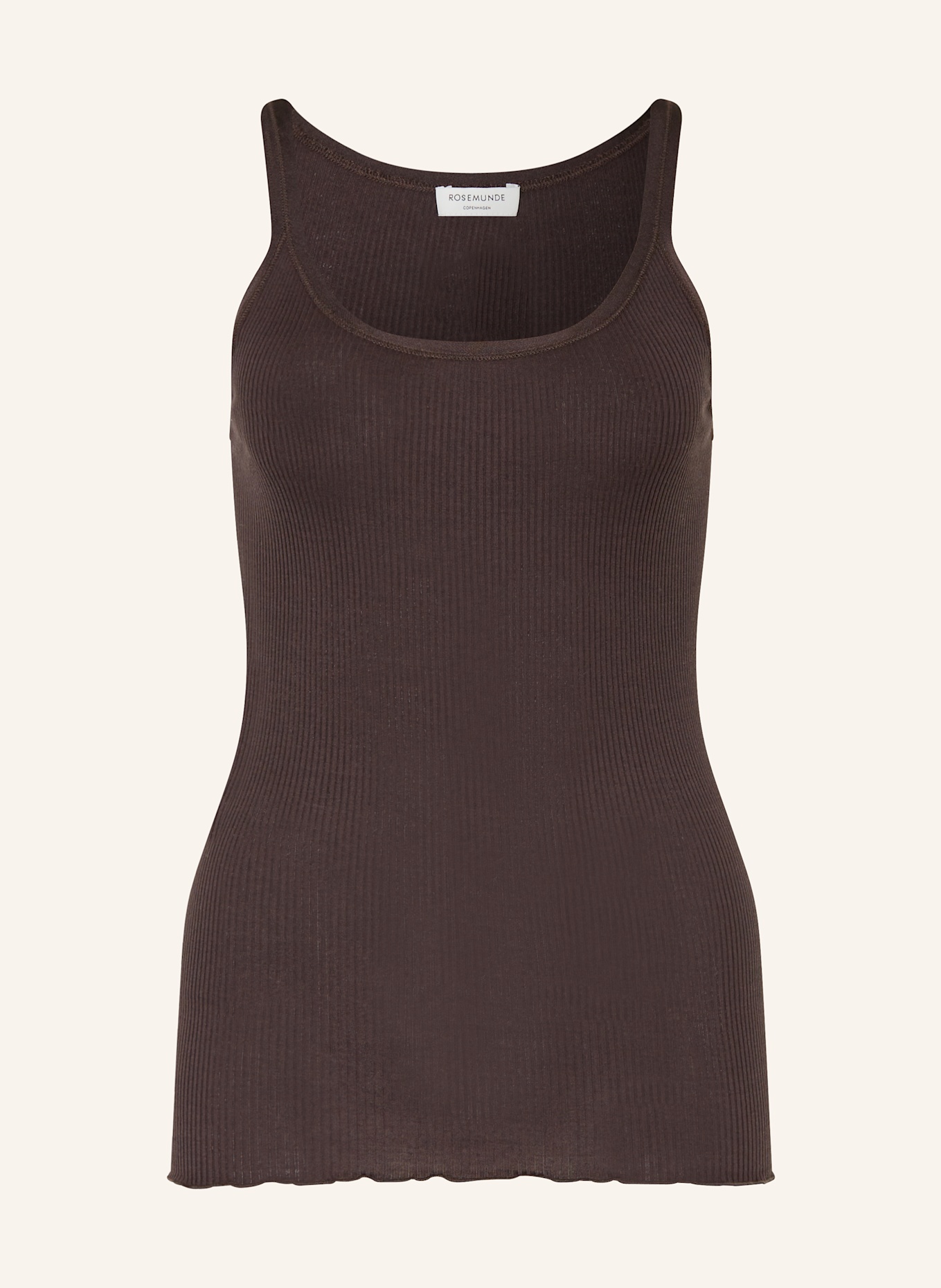 rosemunde Seidentop BELLE: DUNKELBRAUN