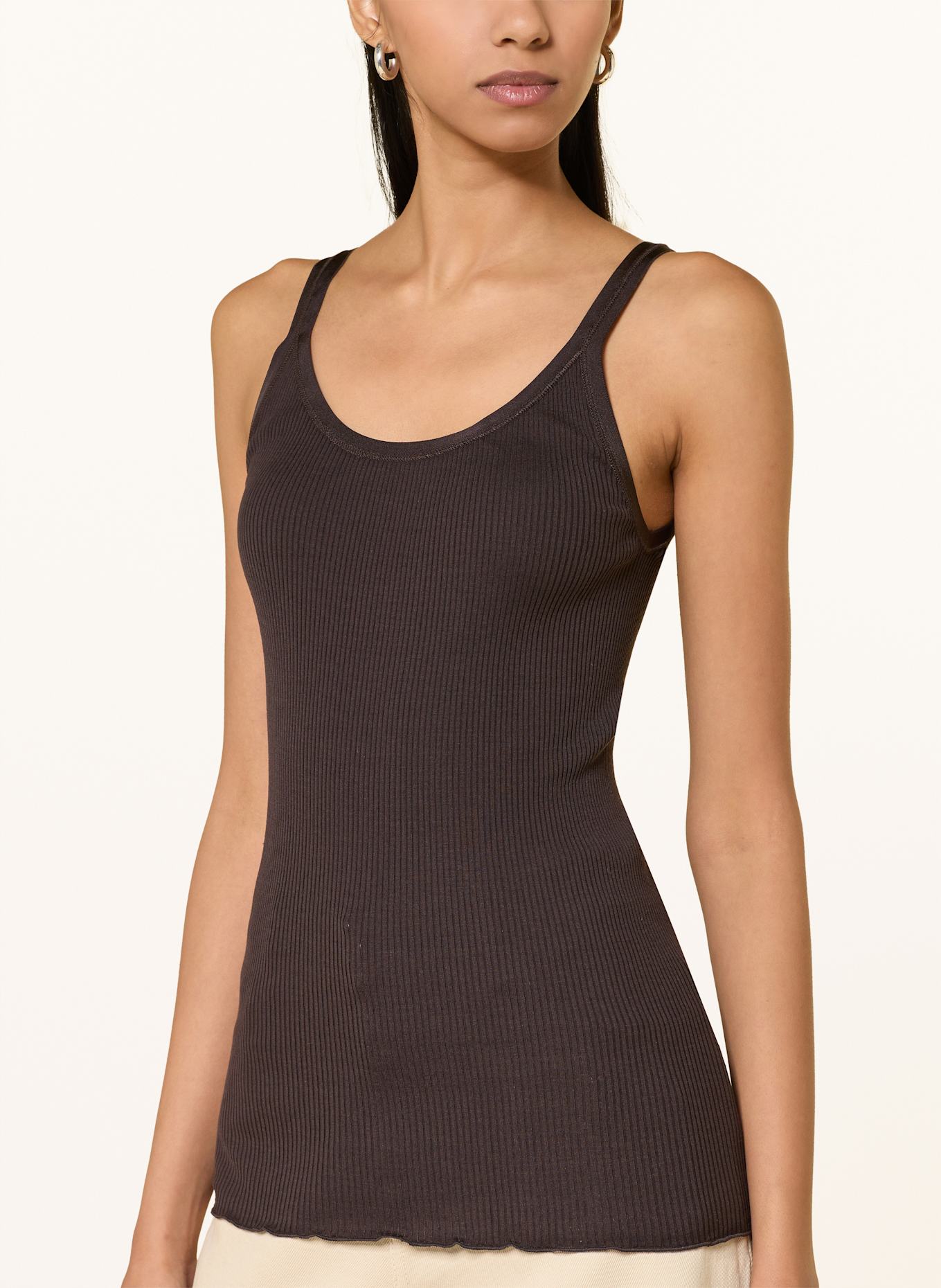 rosemunde Seidentop BELLE: DUNKELBRAUN