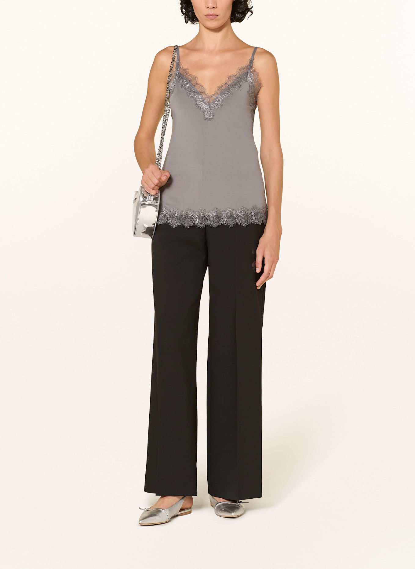 rosemunde Top BILLIE mit Spitze: 165 infinite blau