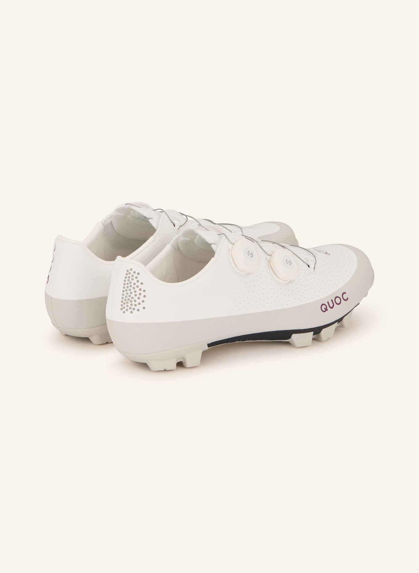 QUOC Gravel-Schuhe GRAN TOURER XC: WEISS / HELLGRAU