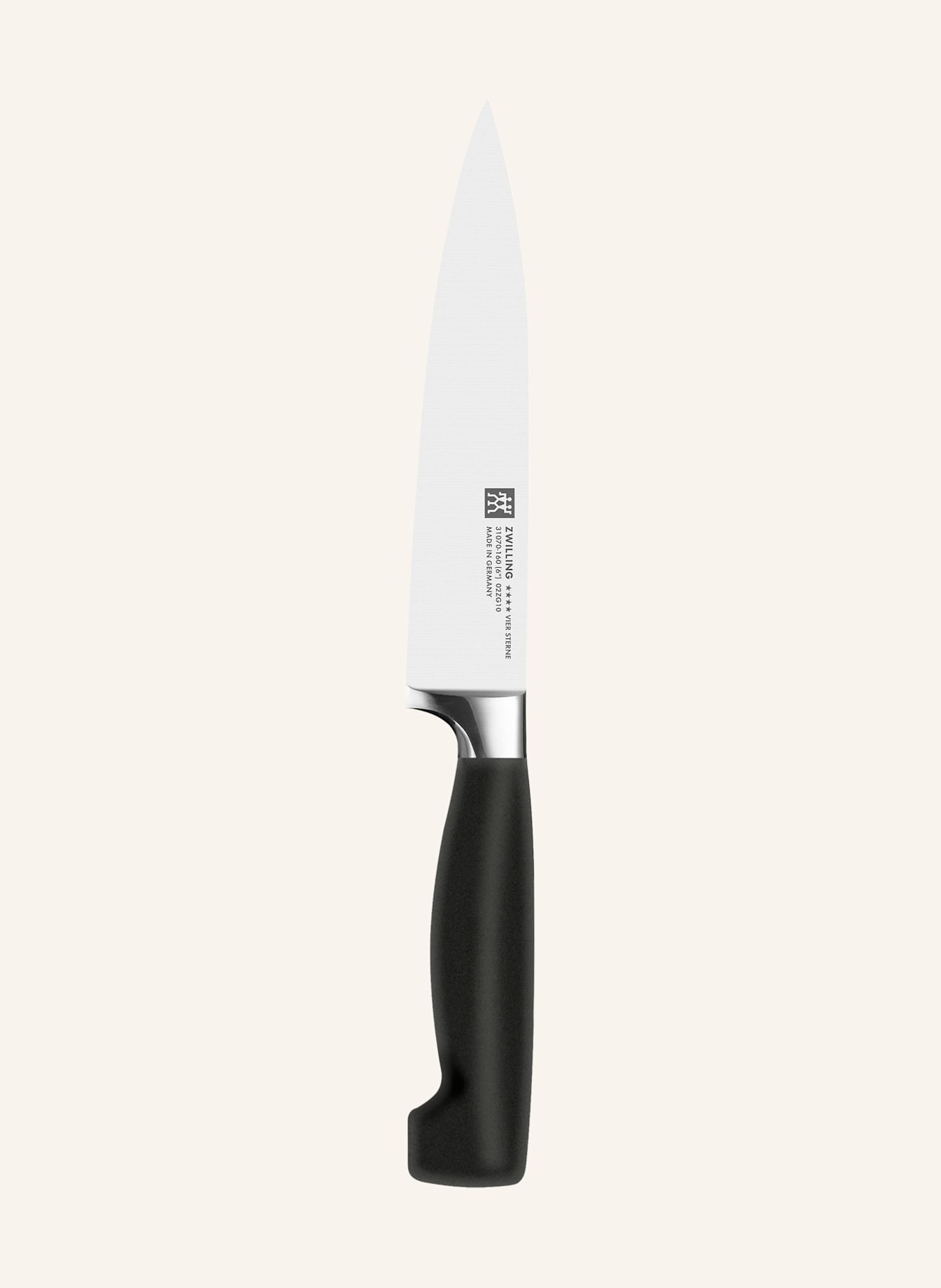ZWILLING Fleischmesser **** VIER STERNE: SILBER/ SCHWARZ