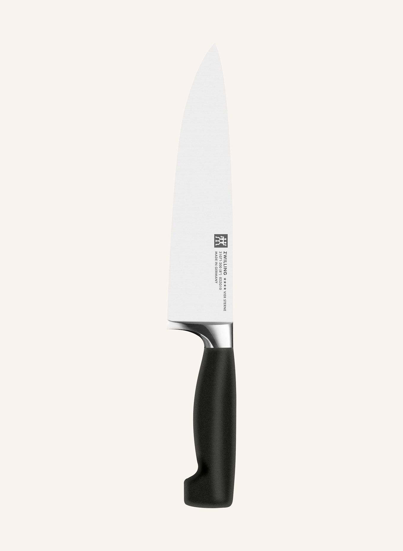 ZWILLING Kochmesser **** VIER STERNE: SILBER / SCHWARZ