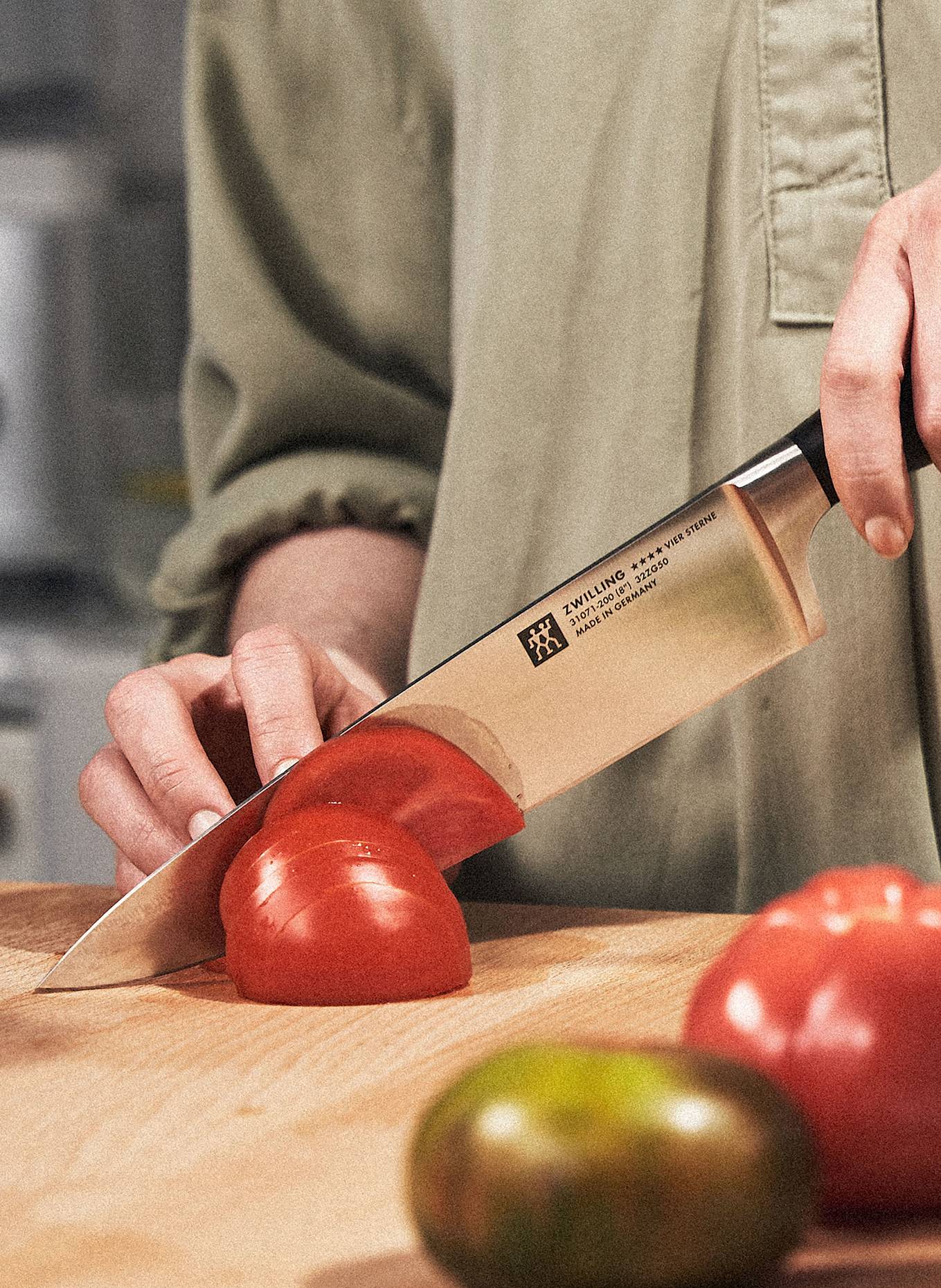 ZWILLING Kochmesser **** VIER STERNE: SILBER / SCHWARZ