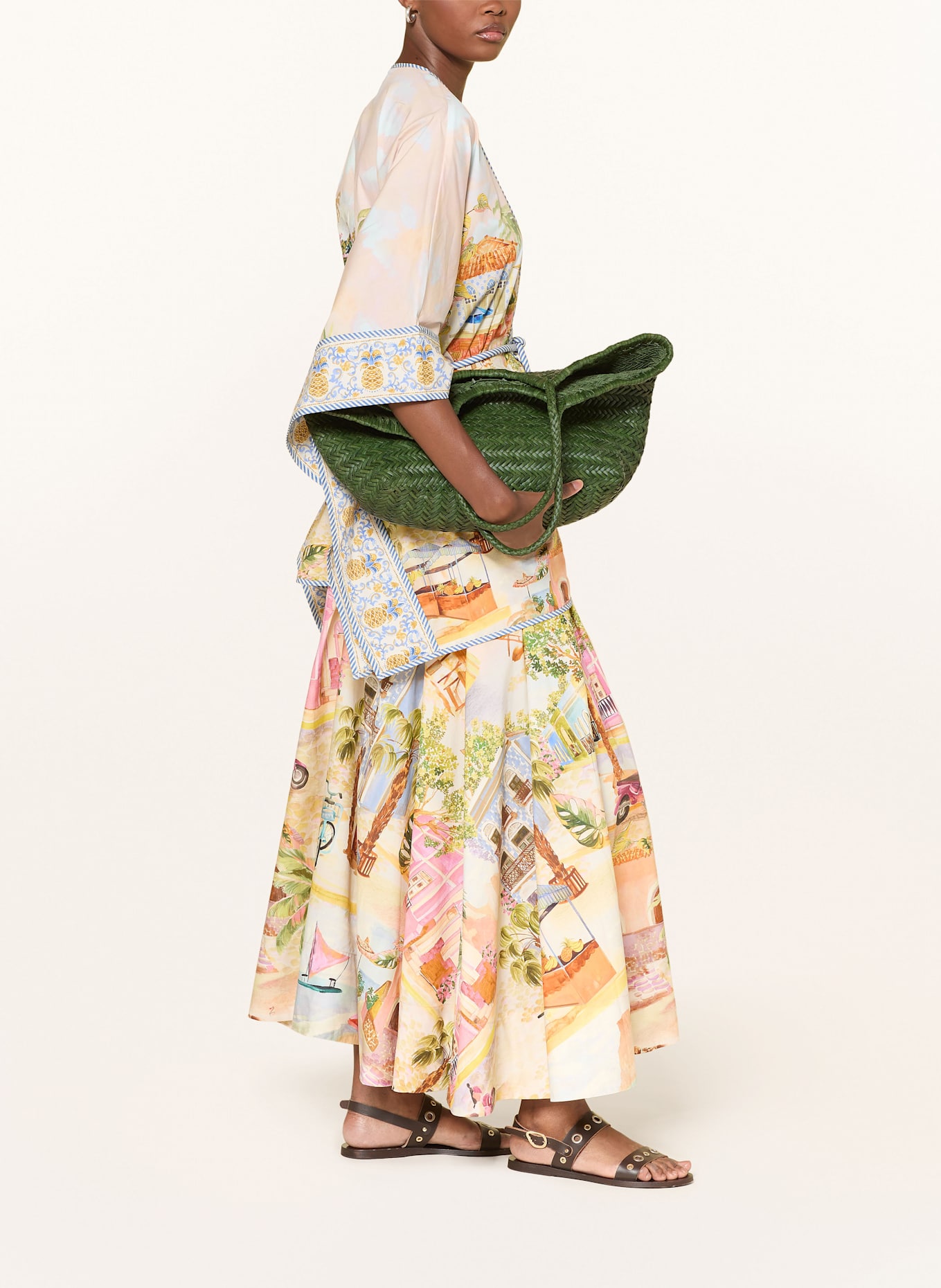 DRAGON DIFFUSION Shopper NANTUCKET BIG: GRÜN