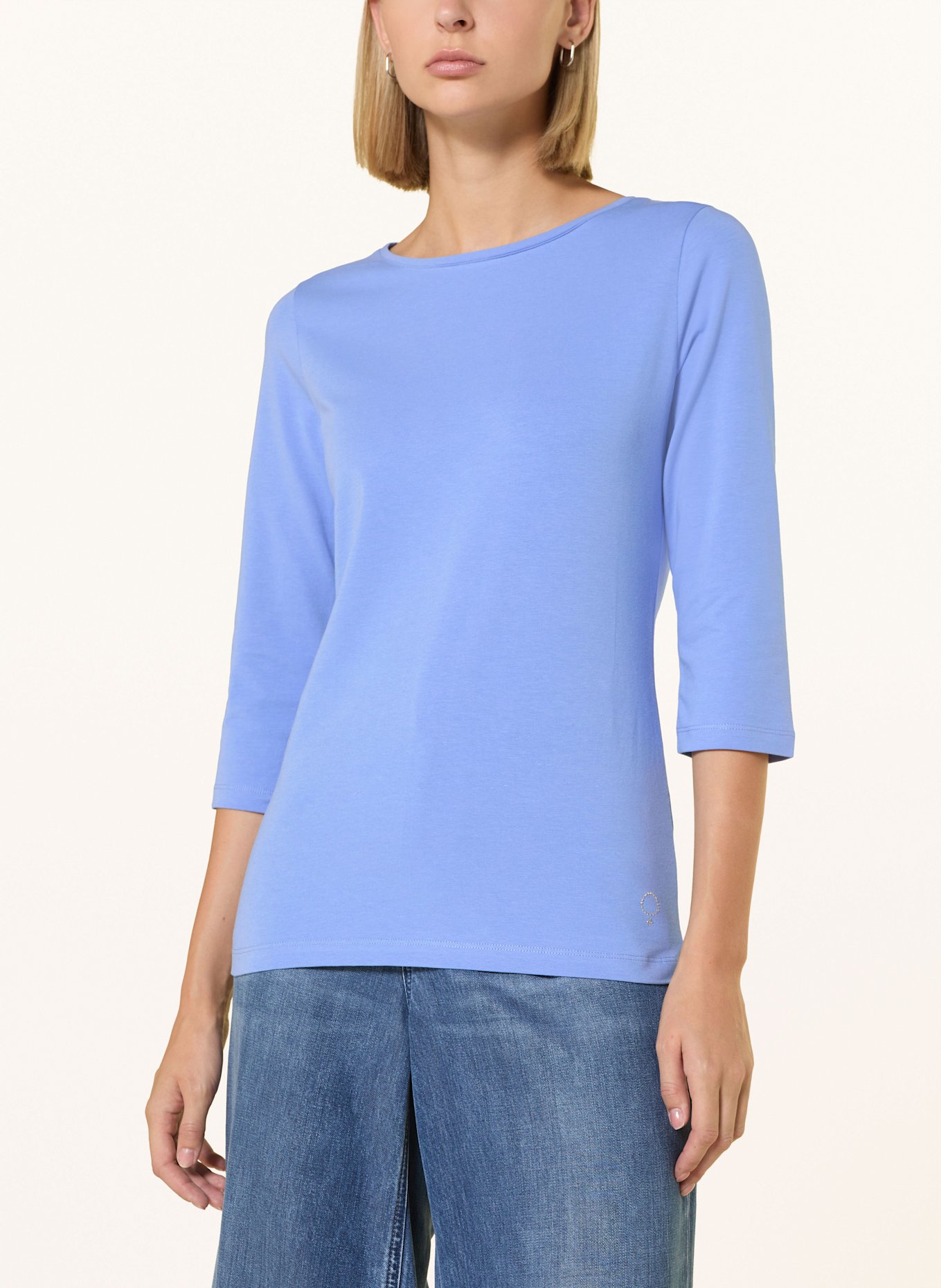 BOVIVA Shirt with 3/4 sleeve: LIGHT BLUE