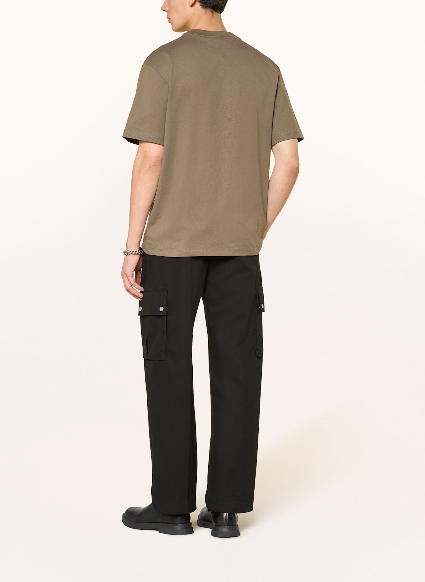 HUGO T-Shirt DAPOLINO: OLIV