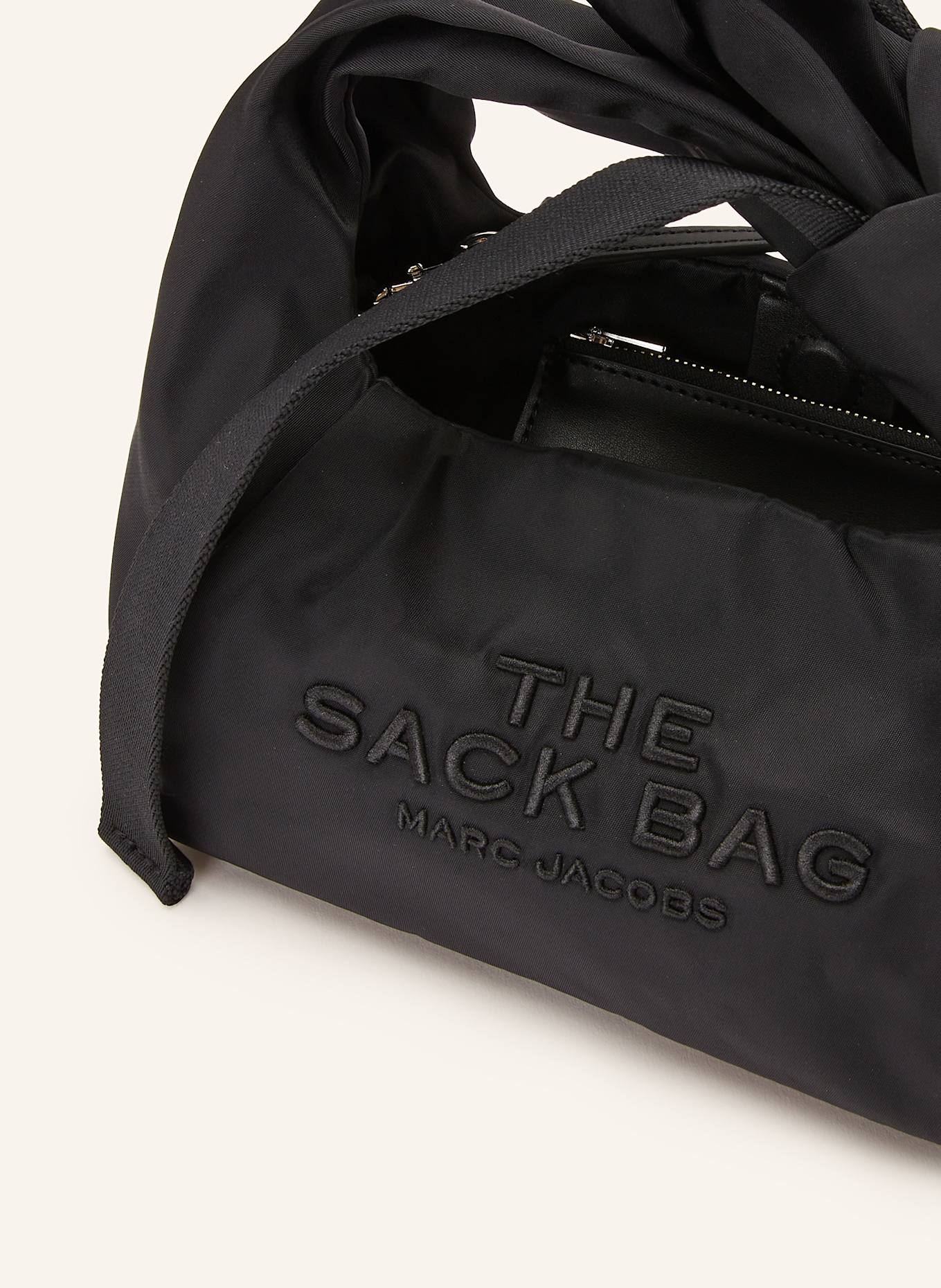 MARC JACOBS】 ロゴ入りThe Bow Nylon Mini Sack Bag THE BOW