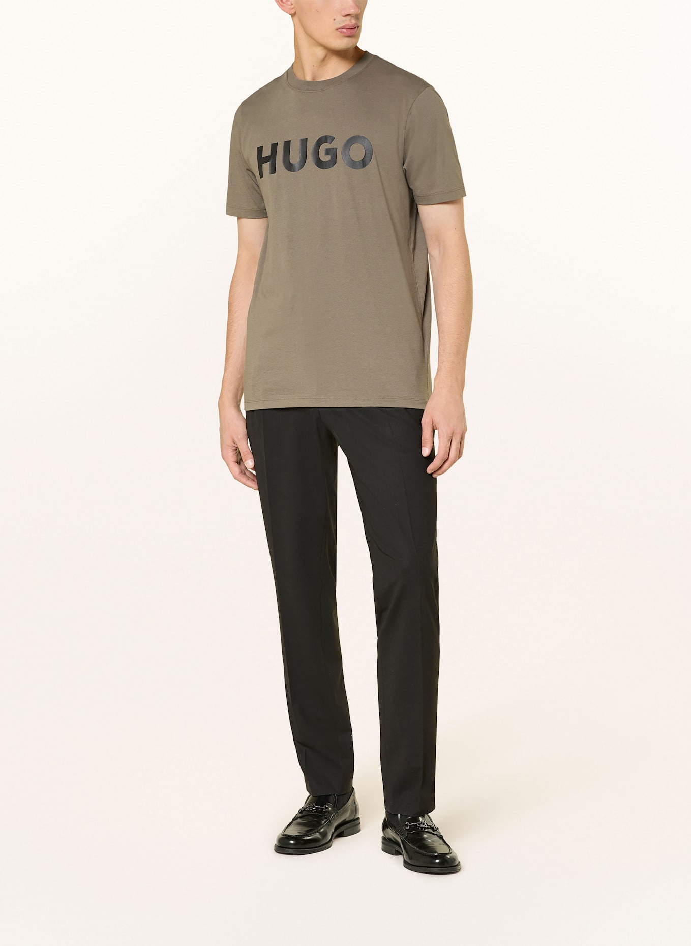 HUGO T-Shirt DULIVIO: KHAKI