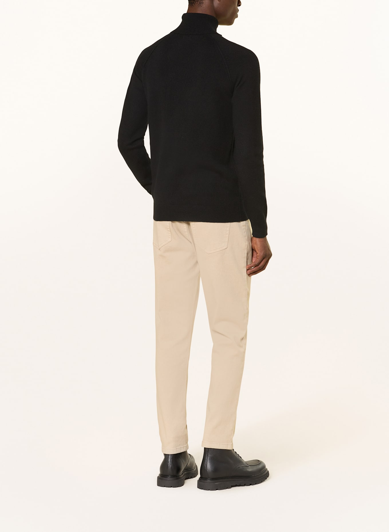 PAUL Rollkragenpullover aus Cashmere: SCHWARZ