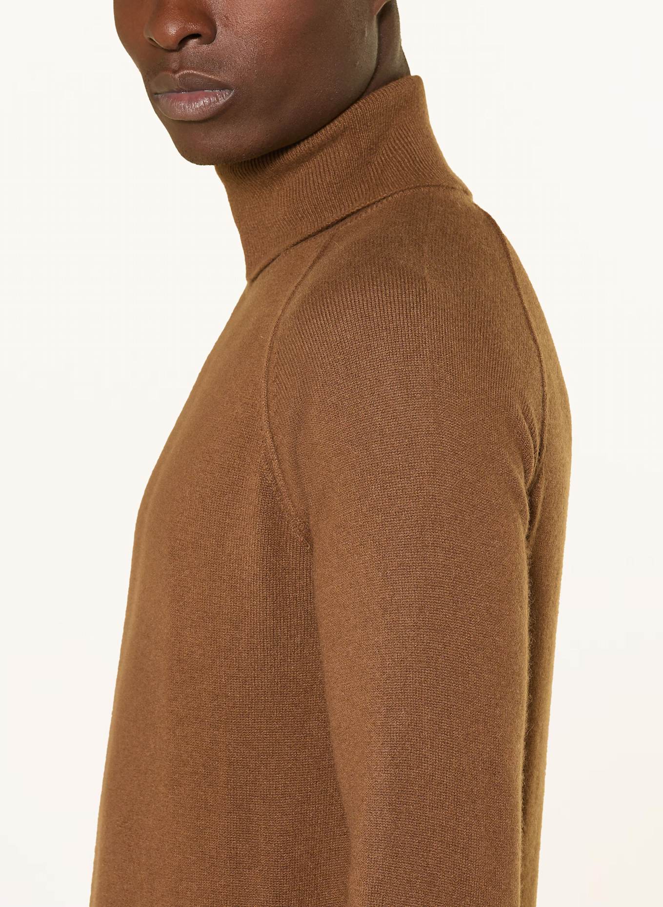 PAUL Rollkragenpullover aus Cashmere: COGNAC