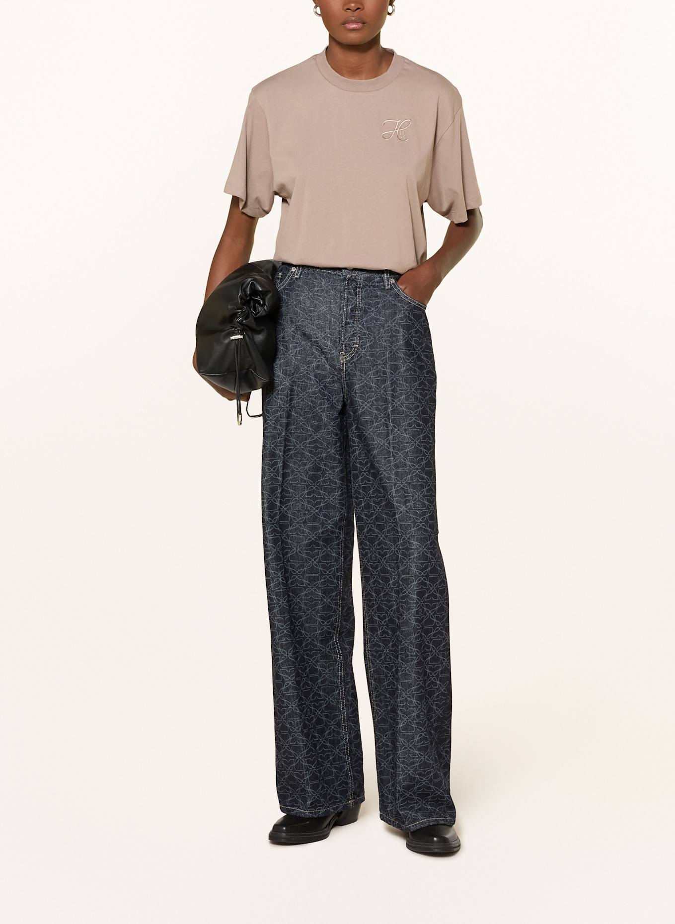 HUGO T-shirt VINTAGE: BEŻOWY