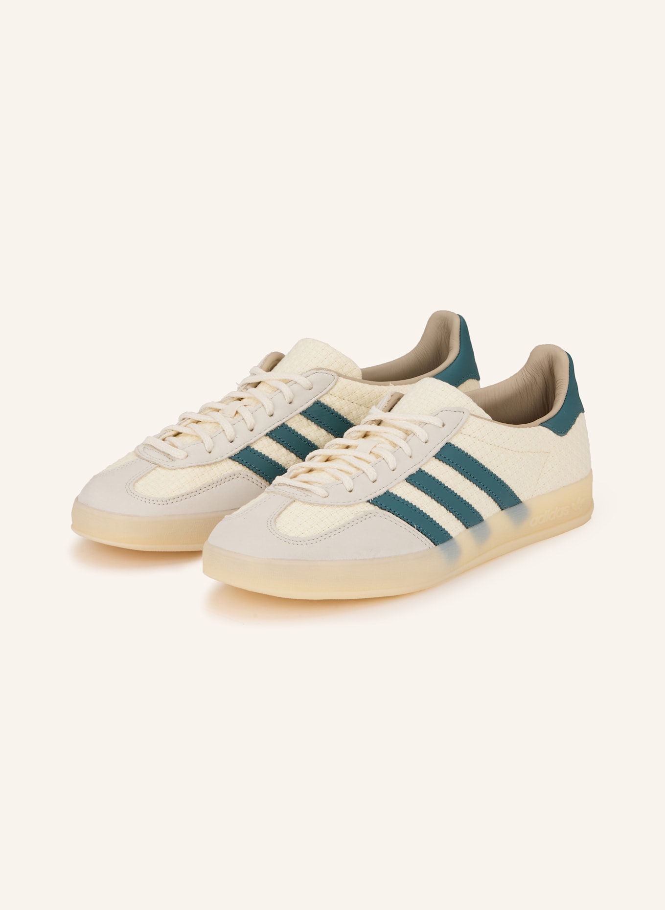 adidas Originals Sneaker GAZELLE INDOOR: ECRU / GRÜN / HELLGRAU