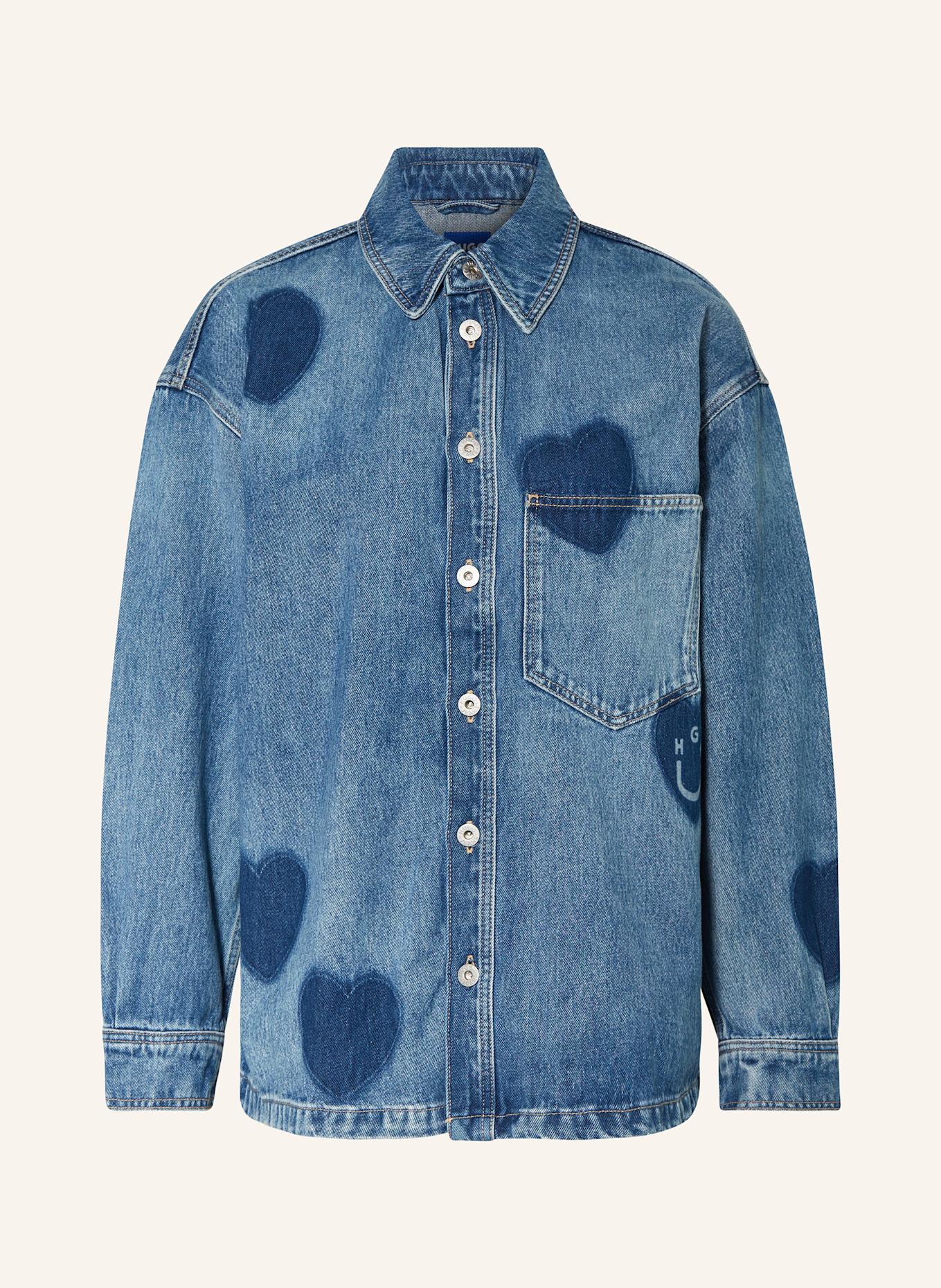 HUGO Jeans-Overshirt GARESA: BLAU
