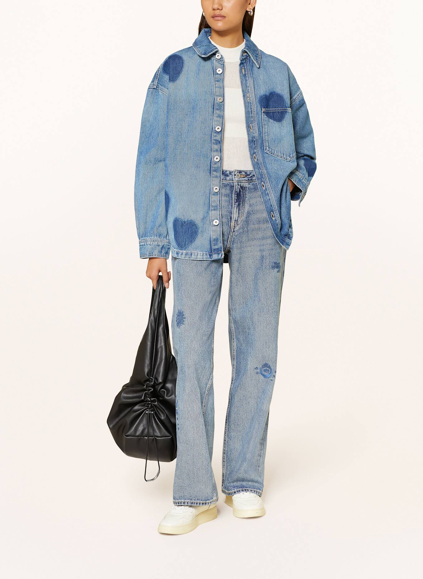 HUGO Jeans-Overshirt GARESA: BLAU