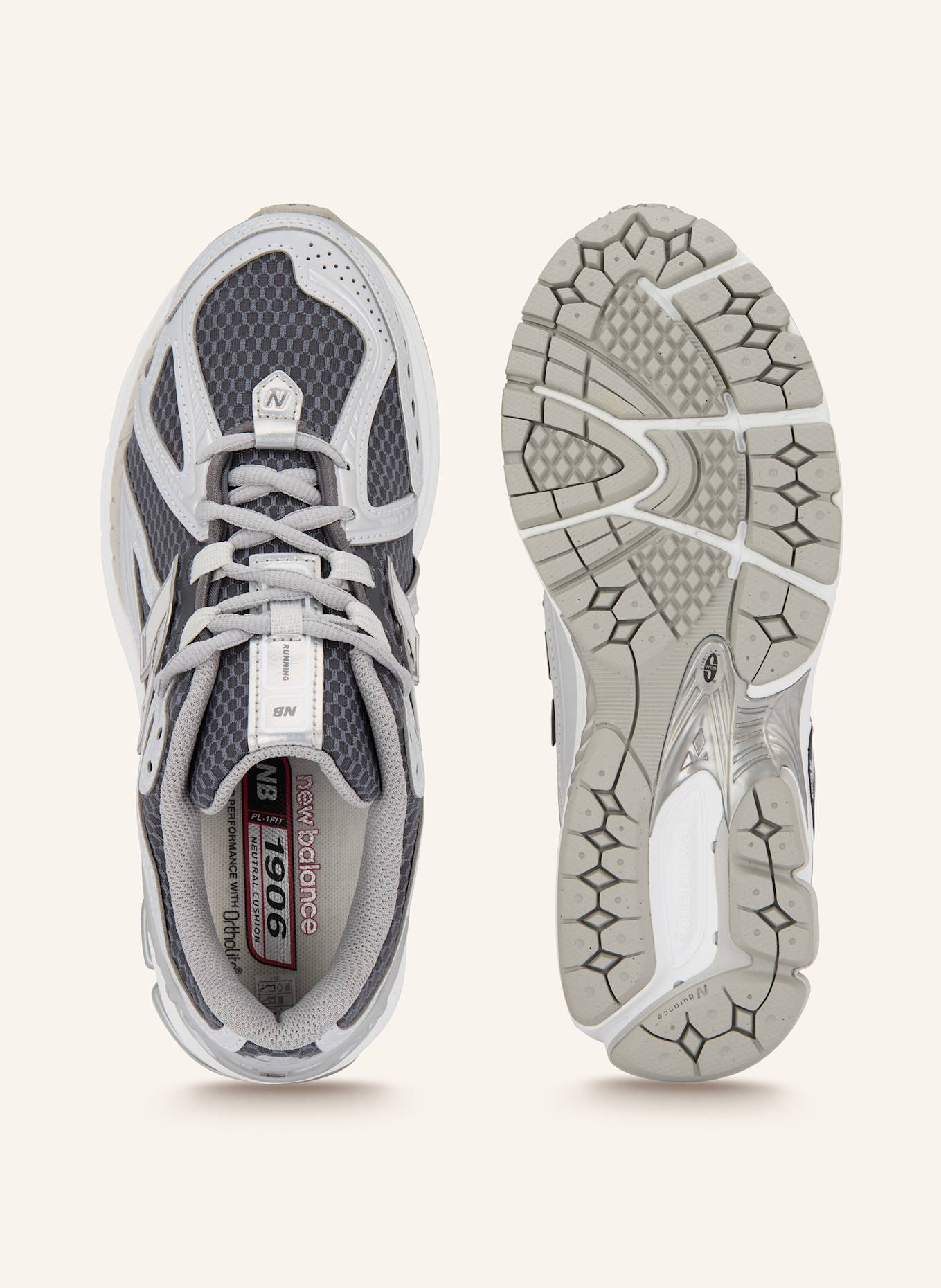 new balance Sneaker 1906R: SILBER / DUNKELGRAU