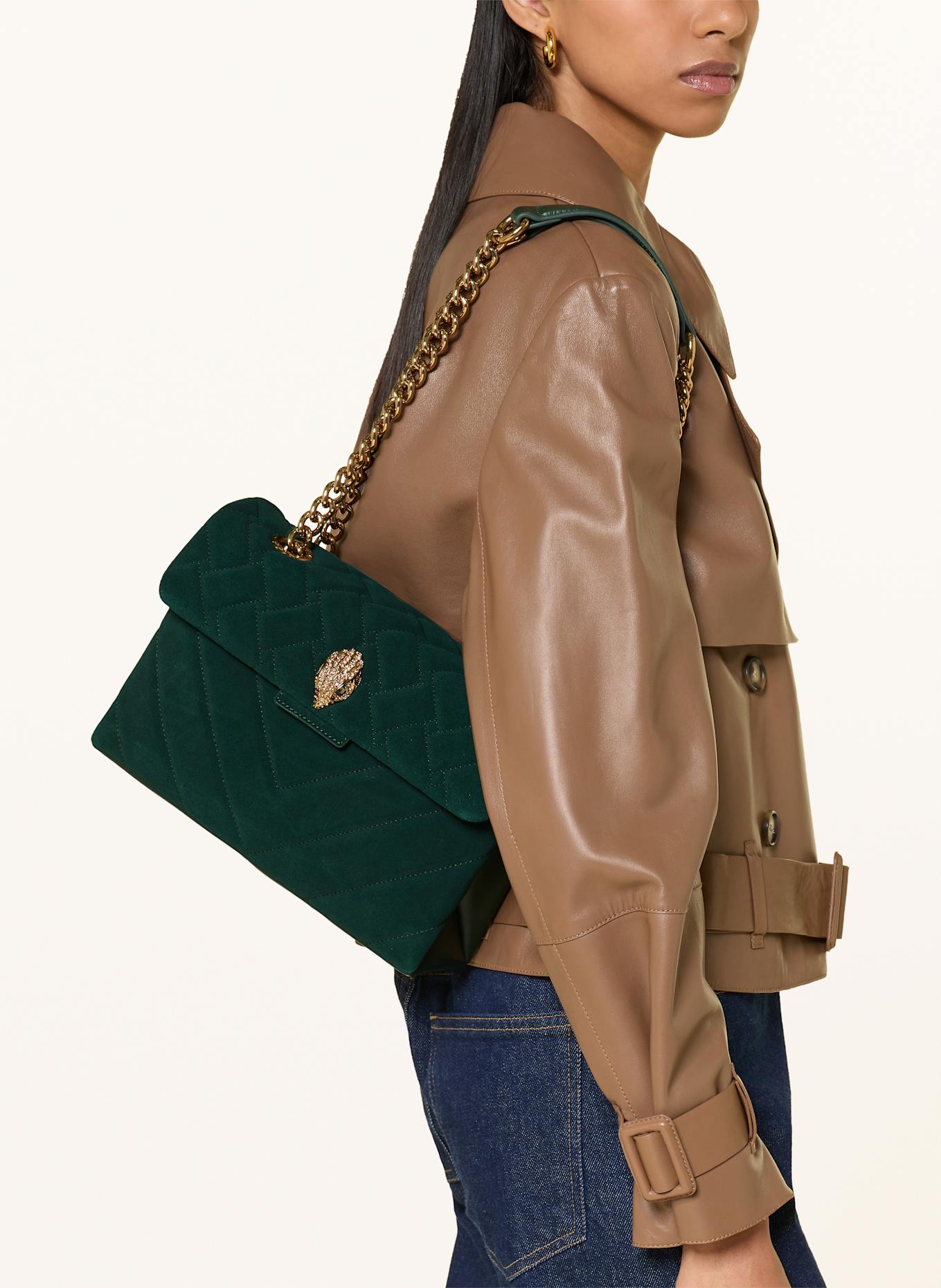 KURT GEIGER Umhängetasche KENSINGTON: DUNKELGRÜN