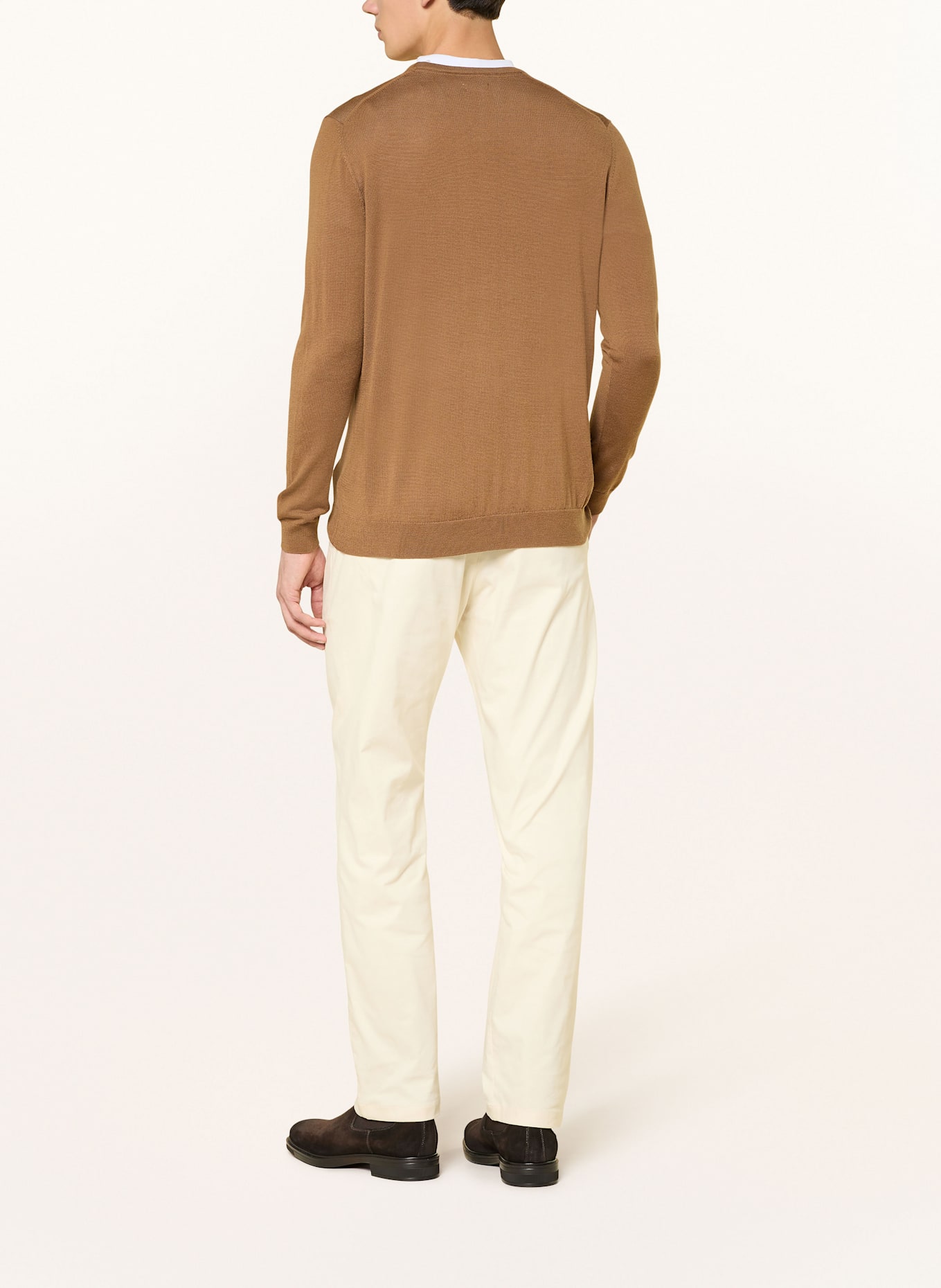 PAUL Pullover aus Merinowolle: COGNAC