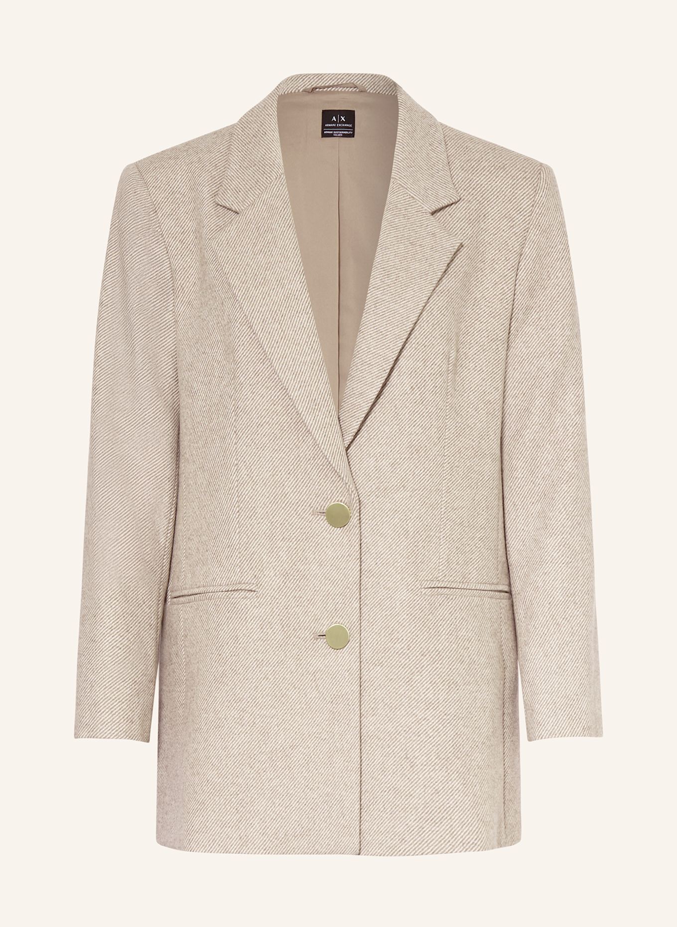 ARMANI EXCHANGE Blazer: GRAU / HELLGRAU