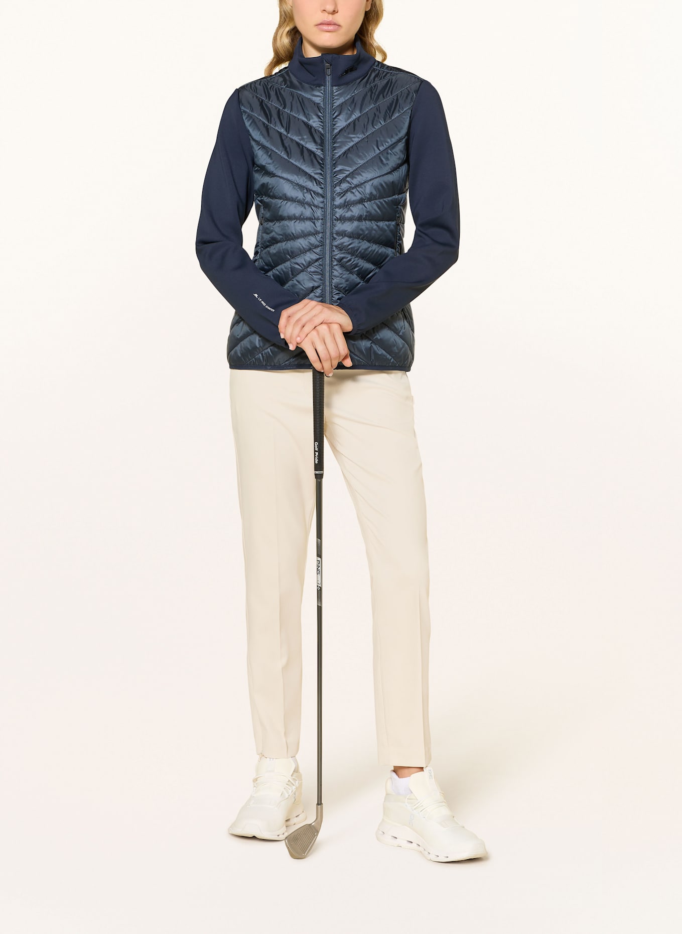 J.LINDEBERG Hybrid-Steppjacke: DUNKELBLAU