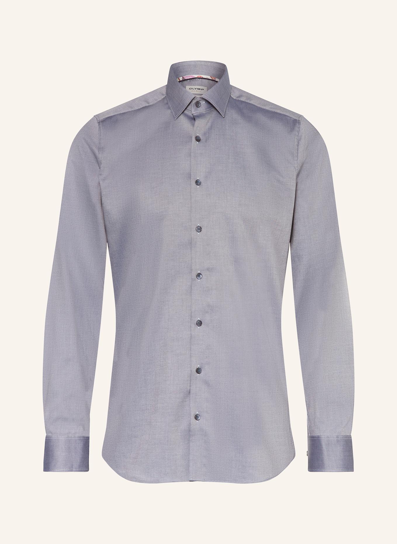 OLYMP Hemd Level Five body fit: BLAU / DUNKELBLAU / WEISS