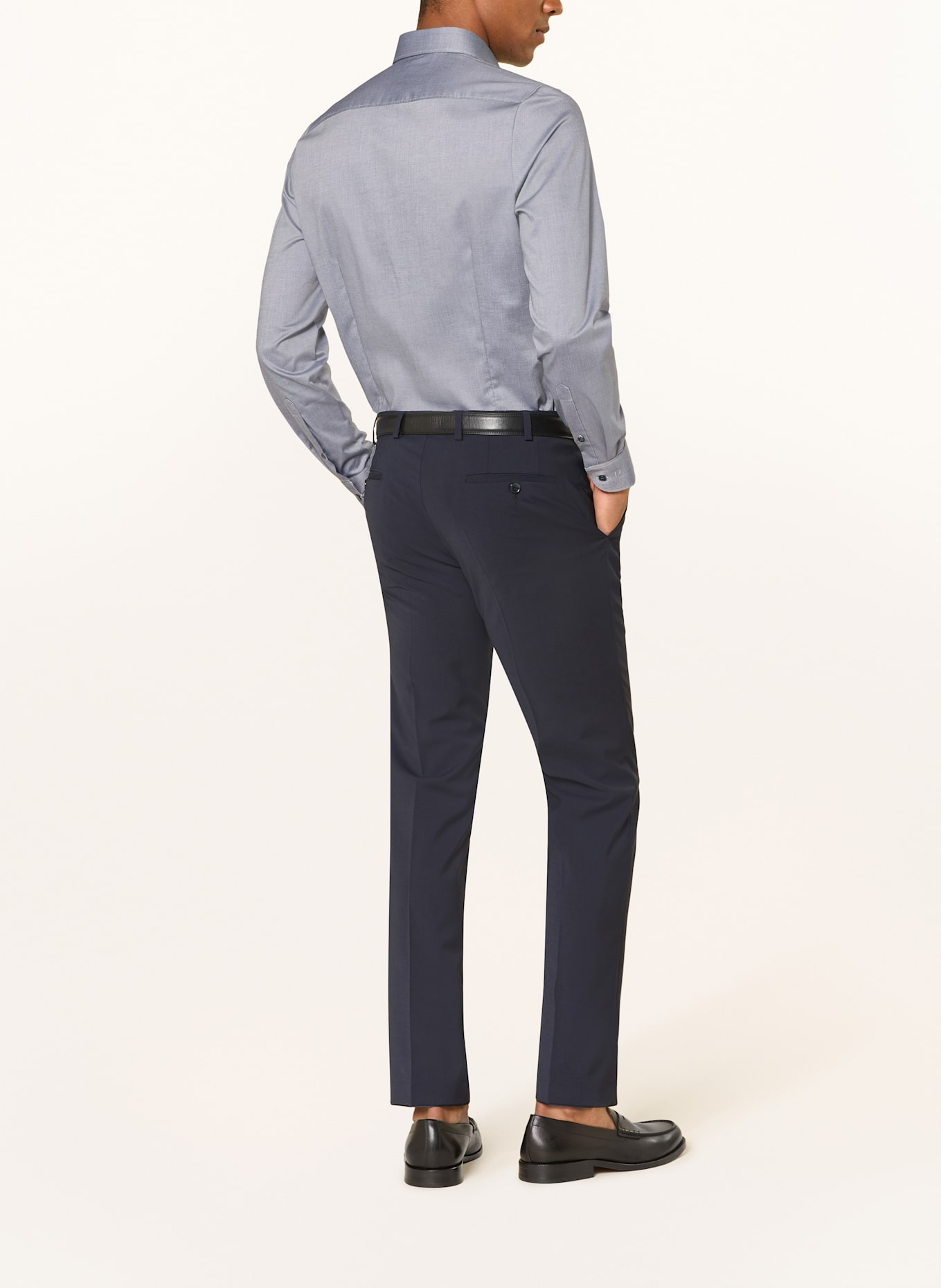 OLYMP Hemd Level Five body fit: BLAU / DUNKELBLAU / WEISS