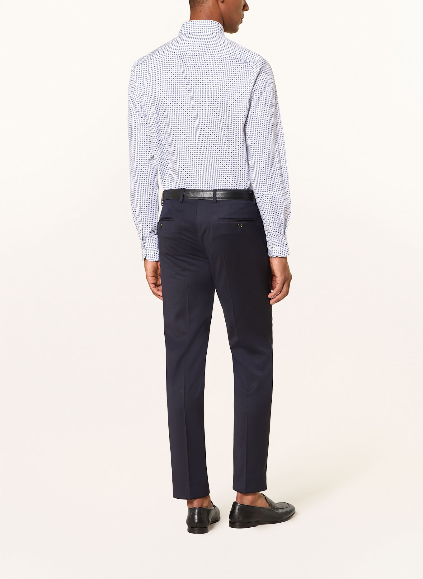 OLYMP Hemd Level Five body fit: BLAU / WEISS