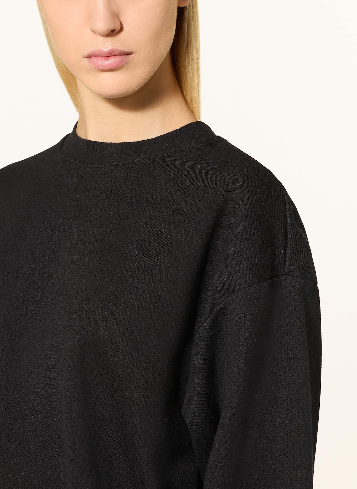 SKIMS Pohodlná domácí mikina COTTON FLEECE: onyx onyx