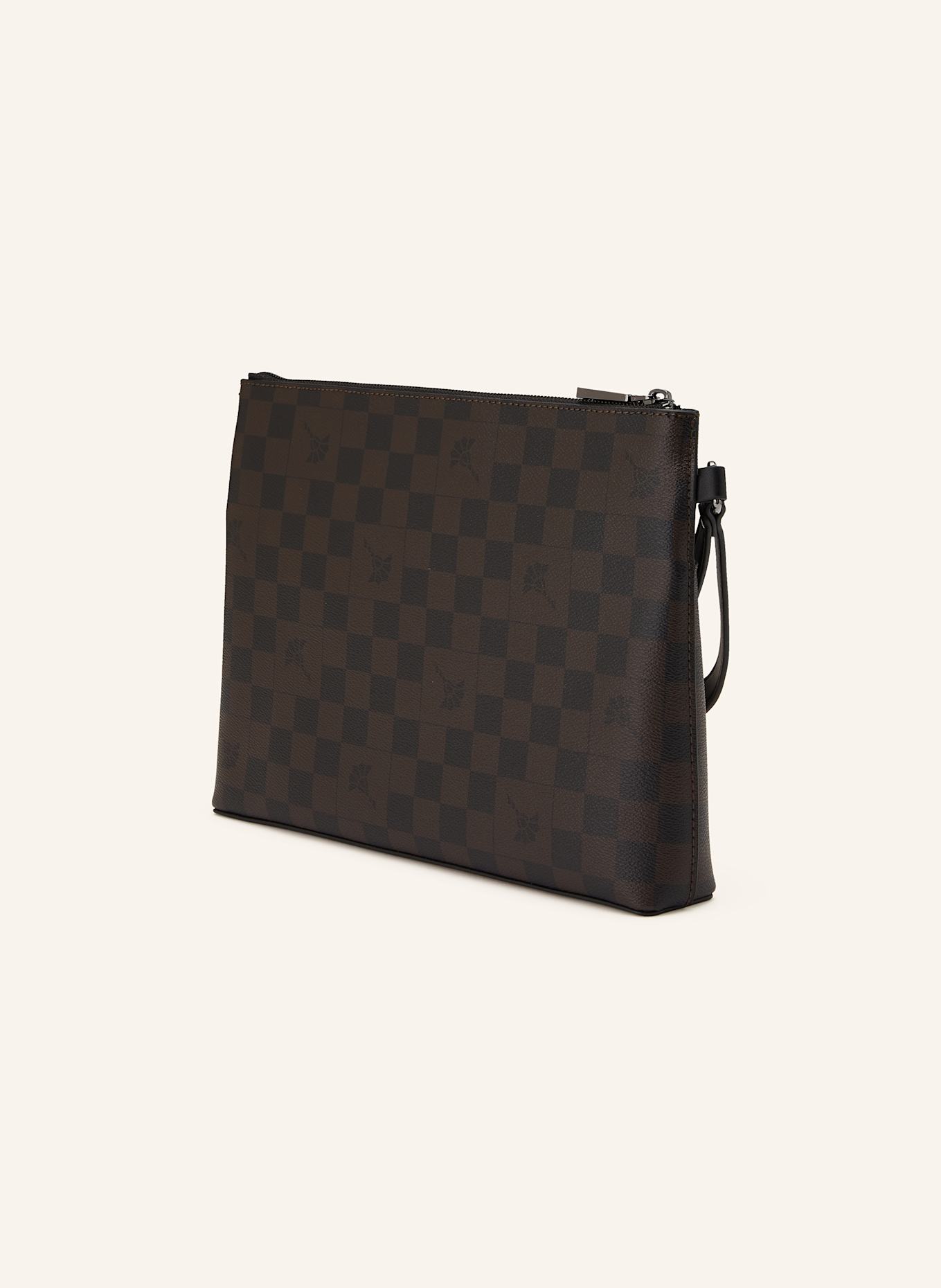 JOOP! Pouzdro CORTINA PIAZZA STEFANO: TMAVĚ HNĚDÁ / BÍLÁ / ČERNÁ