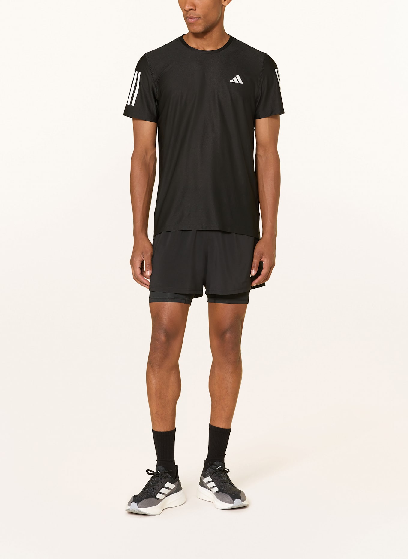 adidas 2-in-1-Laufshorts OWN THE RUN CLIMACOOL: SCHWARZ