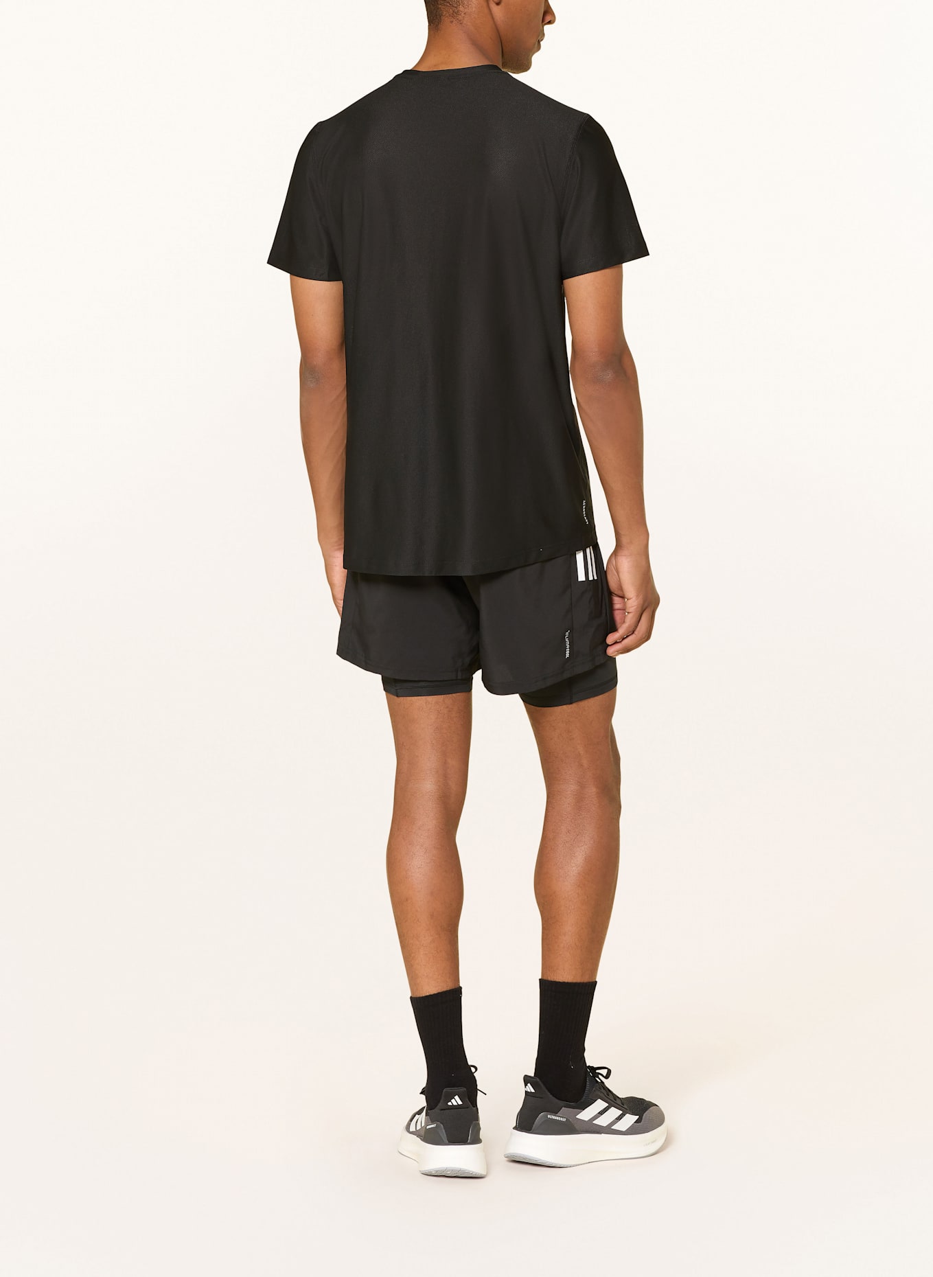 adidas 2-in-1-Laufshorts OWN THE RUN CLIMACOOL: SCHWARZ