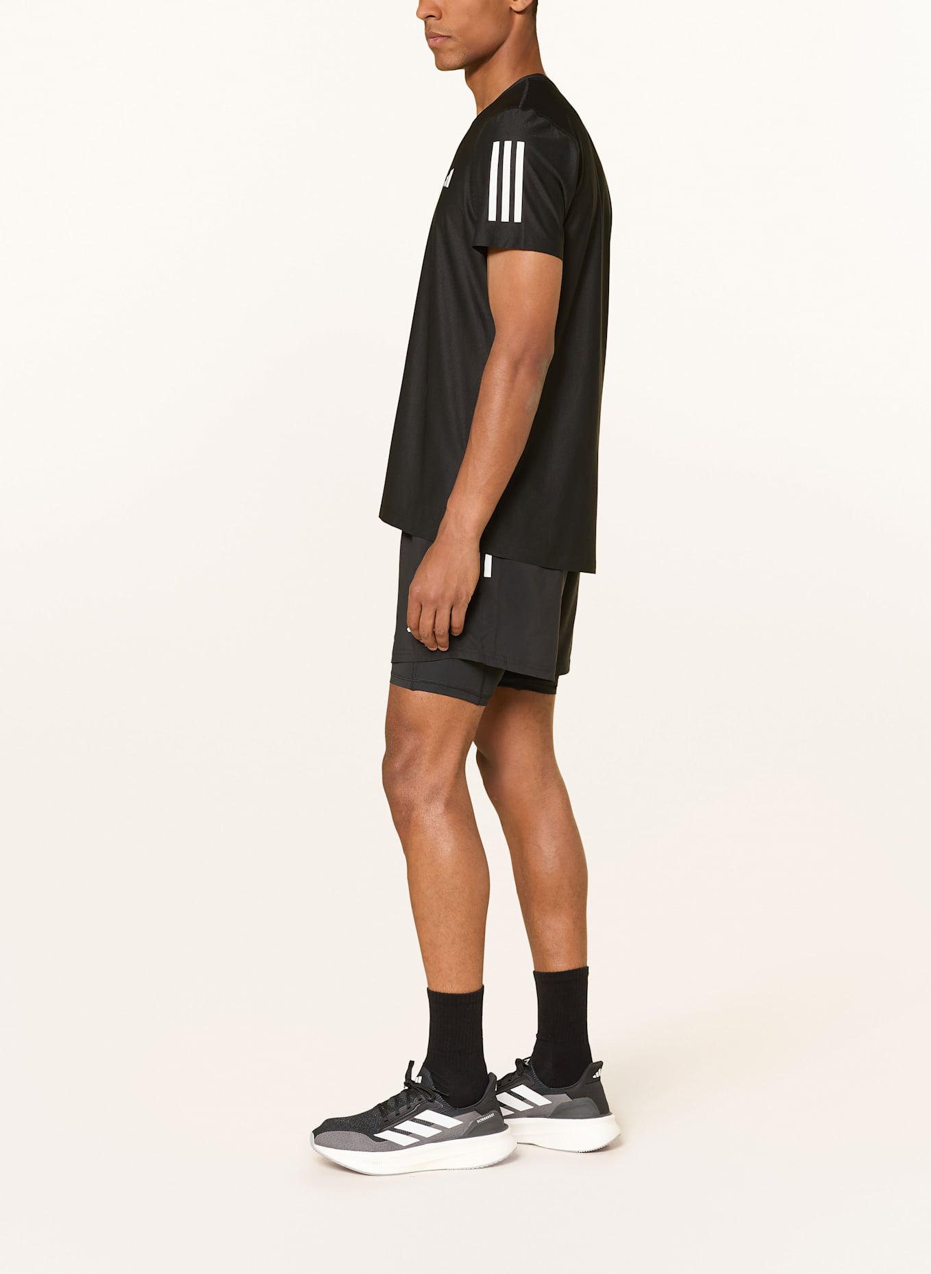 adidas 2-in-1-Laufshorts OWN THE RUN CLIMACOOL: SCHWARZ