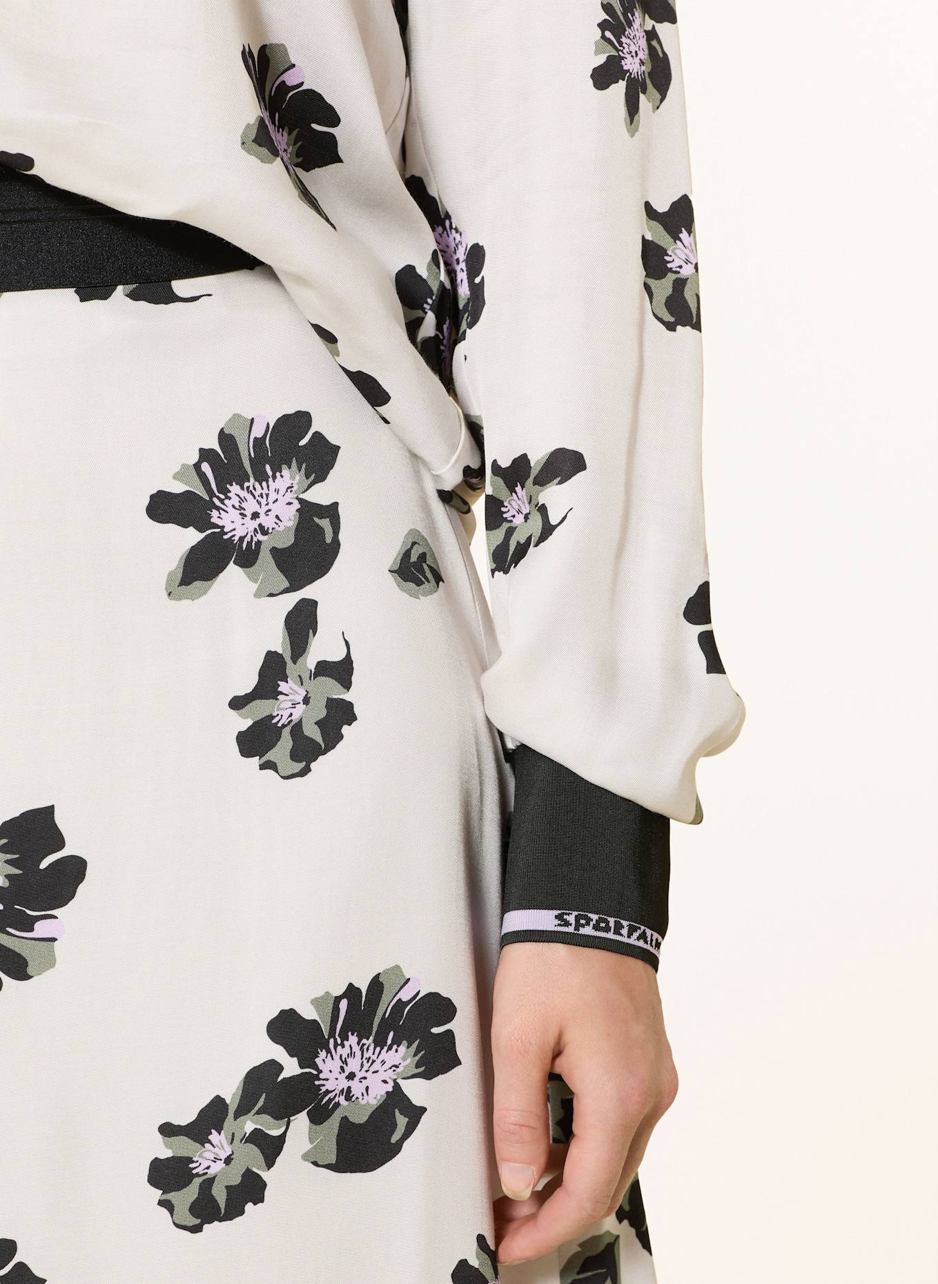 SPORTALM Blusenshirt: HELLGRAU / SCHWARZ / ROSA