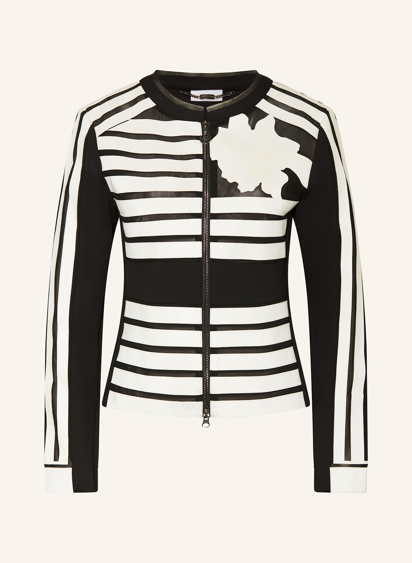 SPORTALM Jacke: SCHWARZ / ECRU