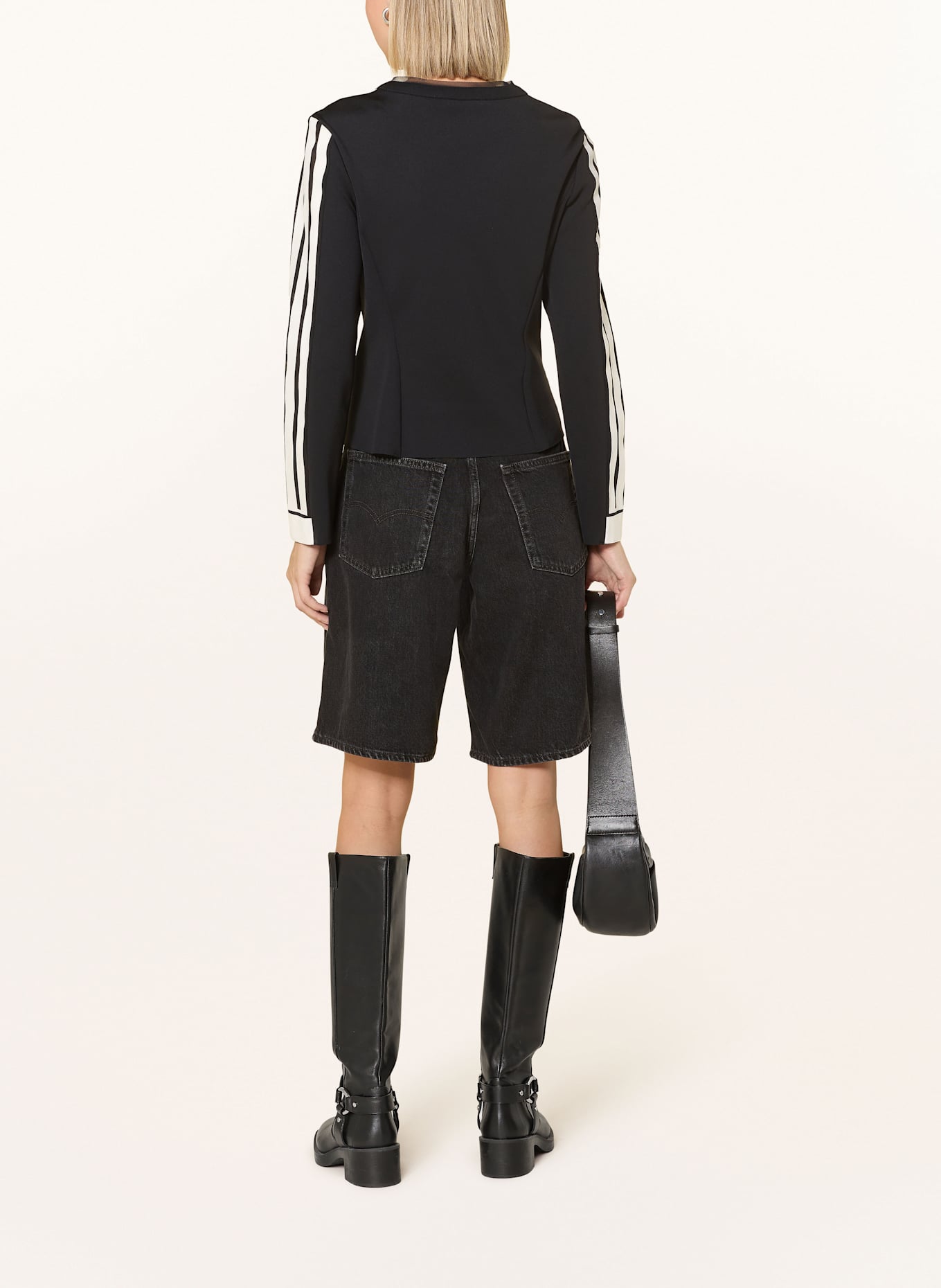 SPORTALM Jacke: SCHWARZ / ECRU