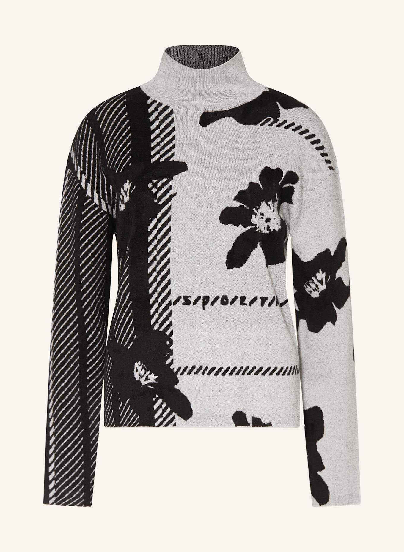 SPORTALM Pullover: HELLGRAU / SCHWARZ