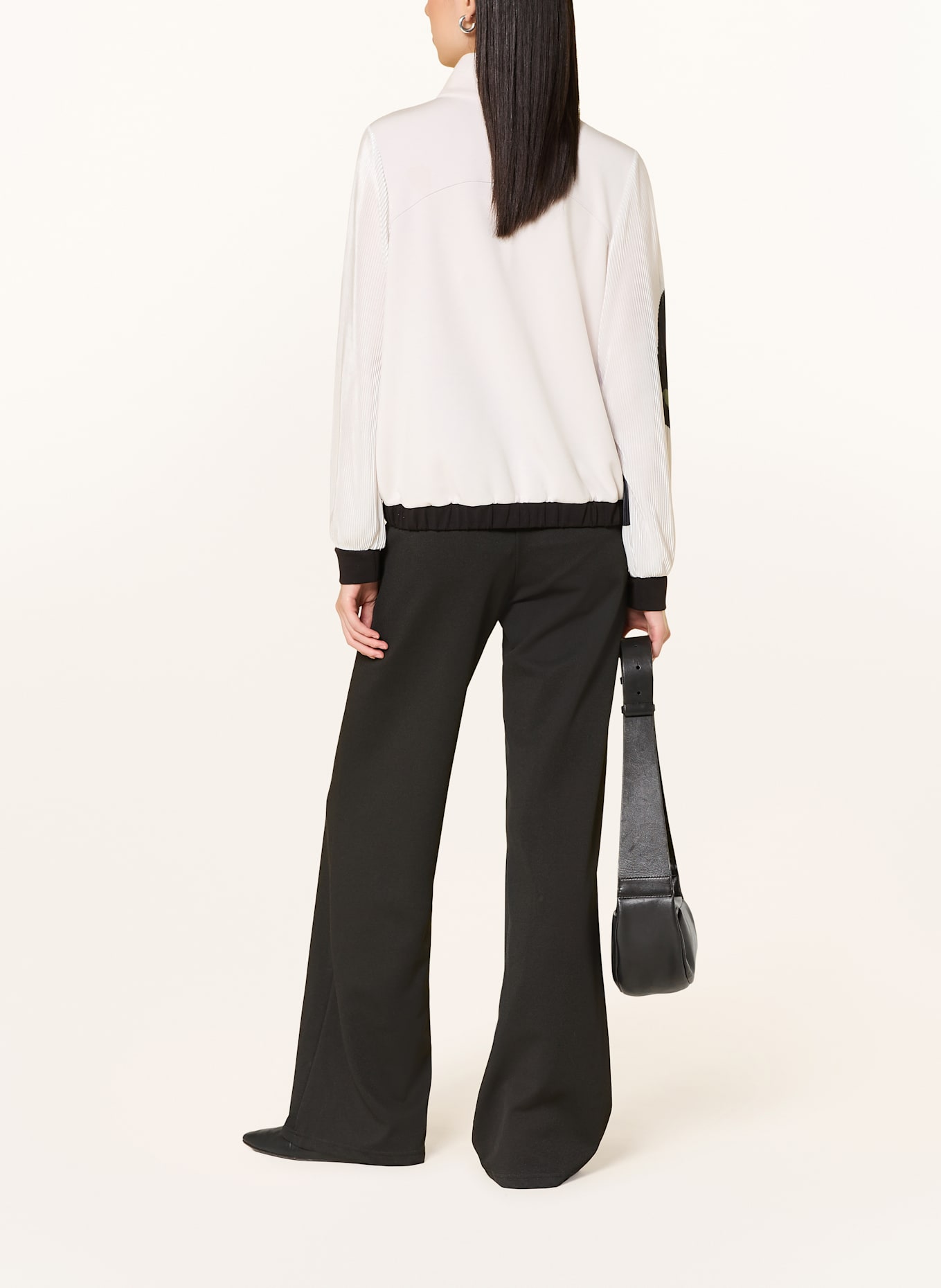 SPORTALM Sweatjacke: WEISS / SCHWARZ / GRÜN