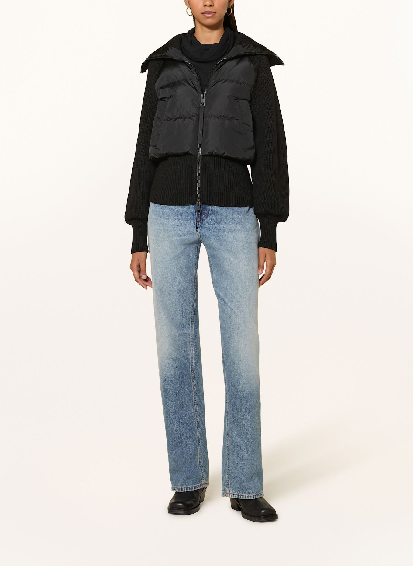 CANADA GOOSE Daunenjacke HYBRIDGEASTORIA im Materialmix: SCHWARZ